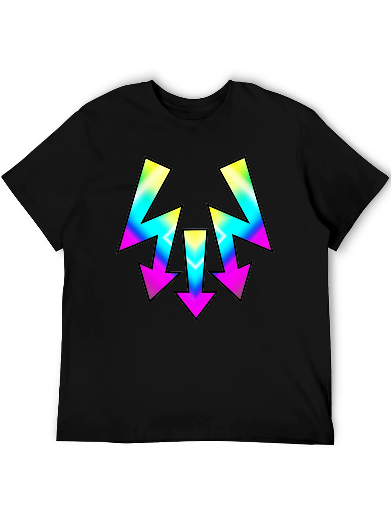 Retro Arrow Graphic Tee - Mens Black T-Shirt