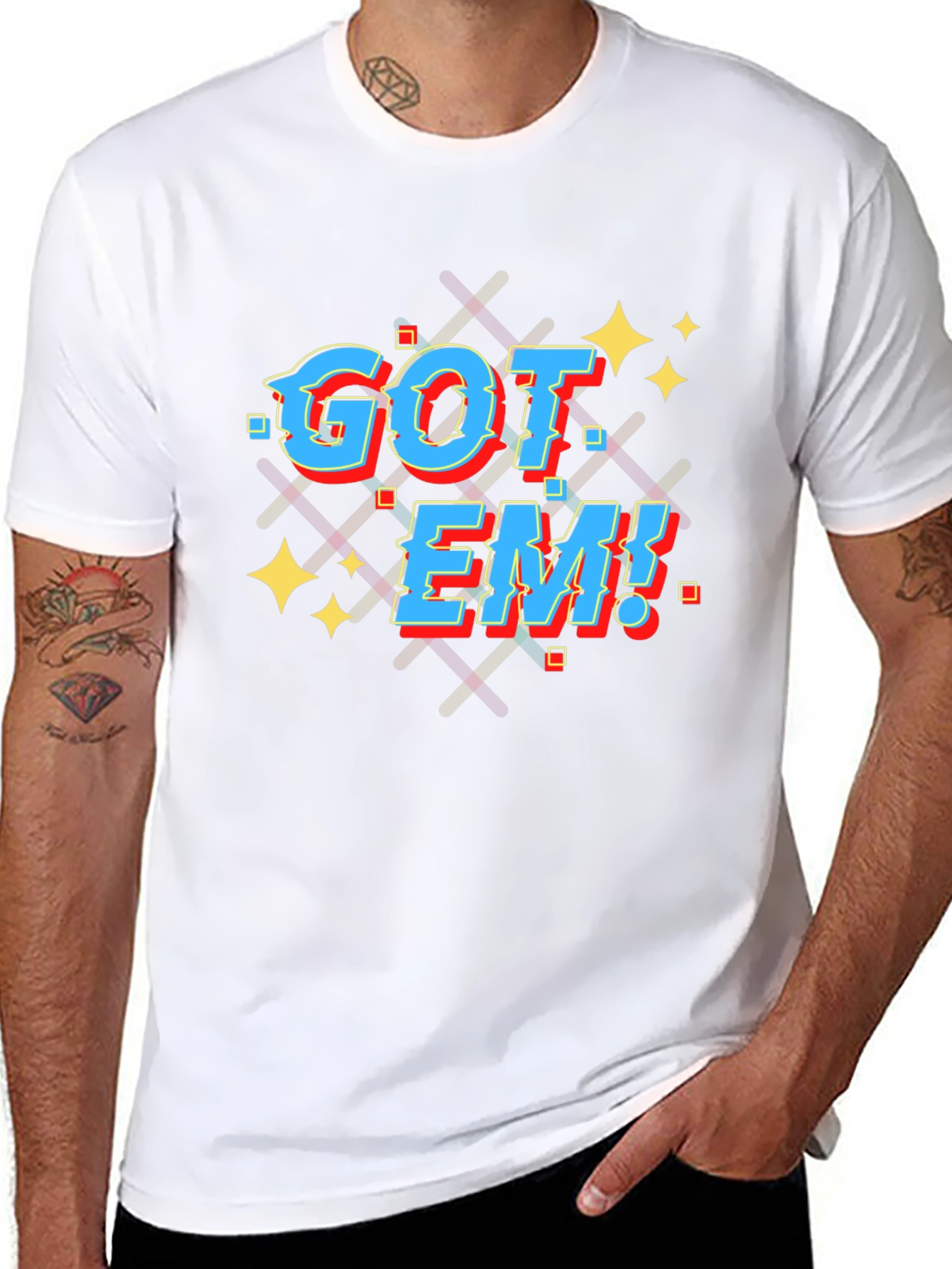 Got Em! Graphic T-Shirt - Black