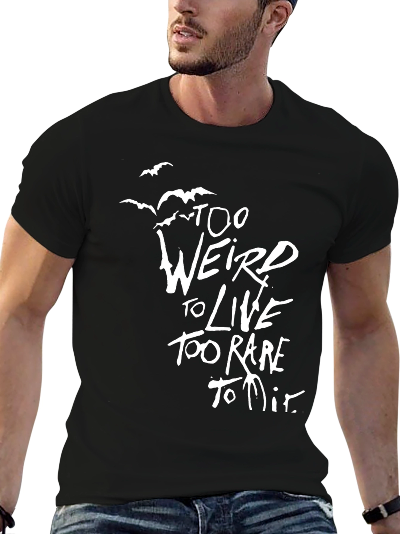 Too Weird To Live Graphic Tee - Black