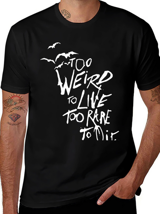 Too Weird To Live Graphic Tee - Black