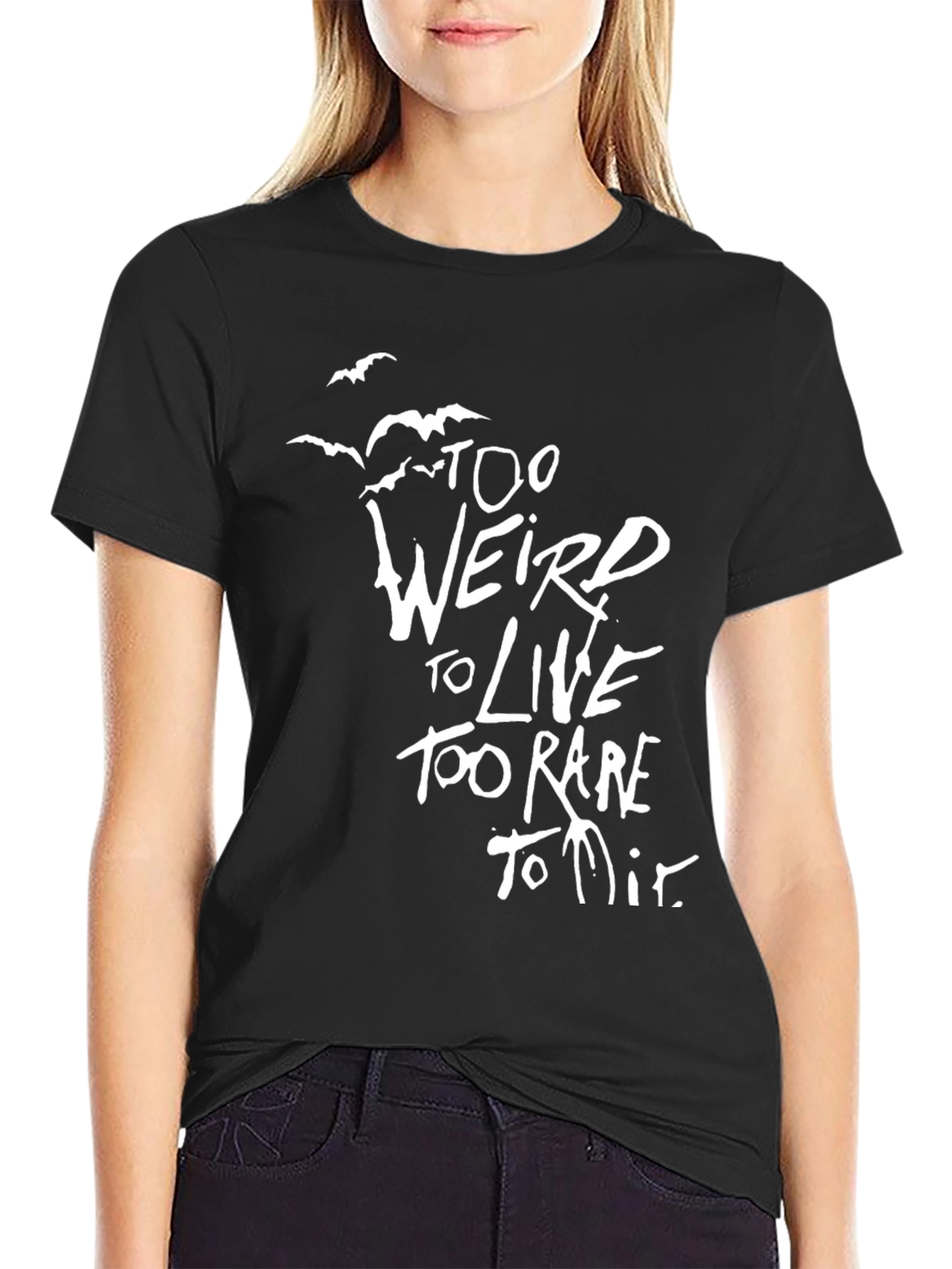 Too Weird To Live Graphic Tee - Black