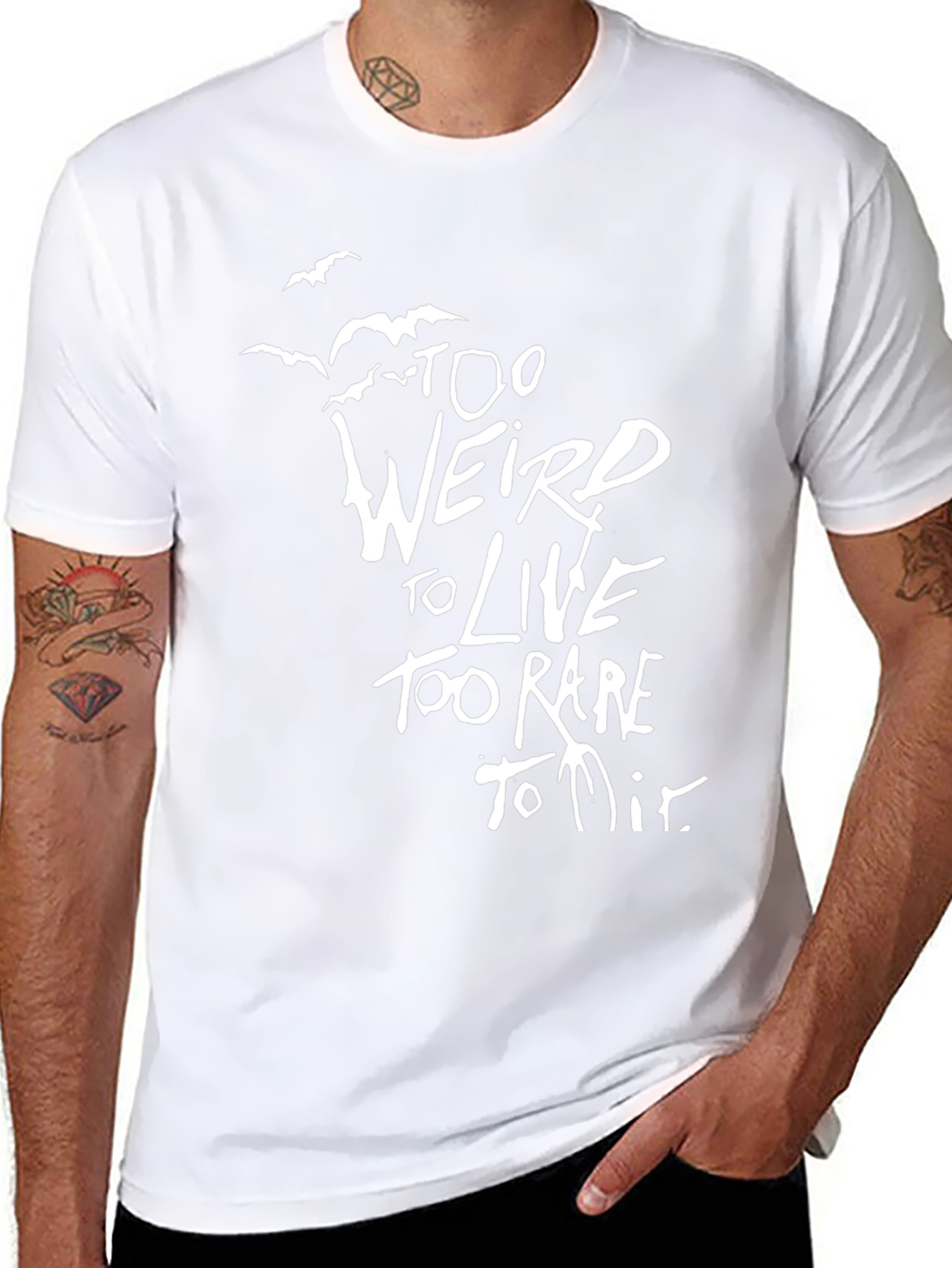 Too Weird To Live Graphic Tee - Black