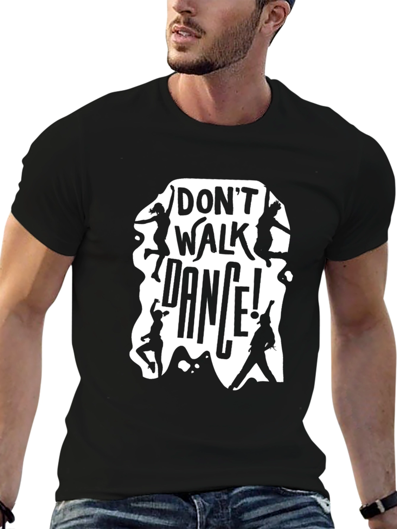 Dont Walk Dance Black Graphic Tee