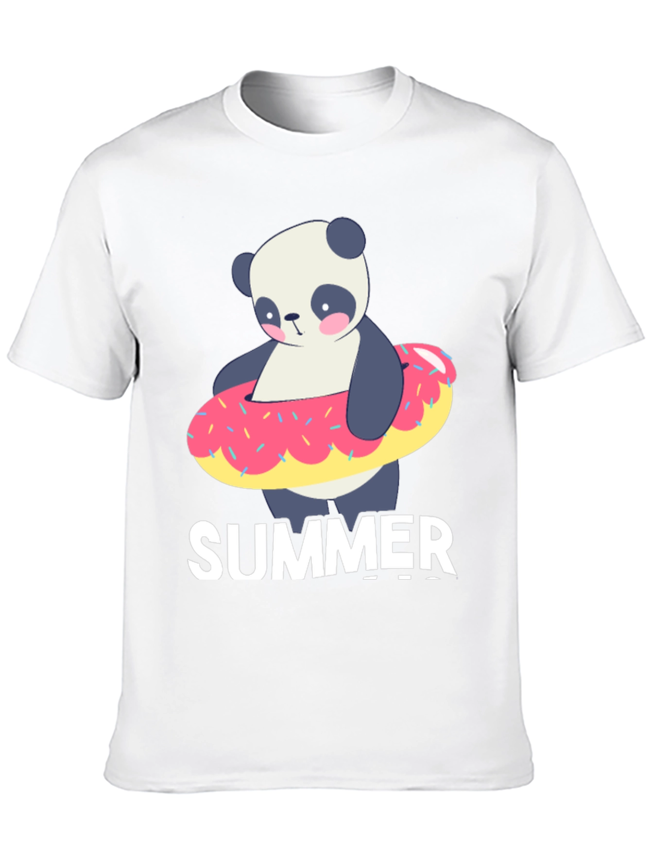 Summer Panda Doughnut T-Shirt