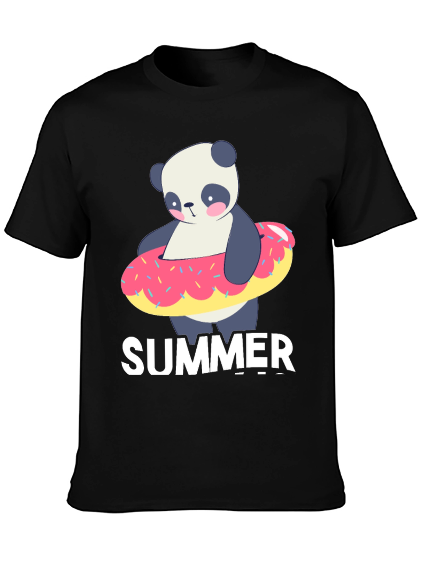 Summer Panda Doughnut T-Shirt