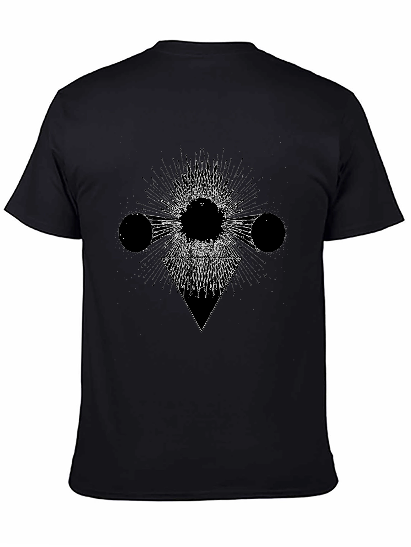 Geometric Graphic Black T-Shirt