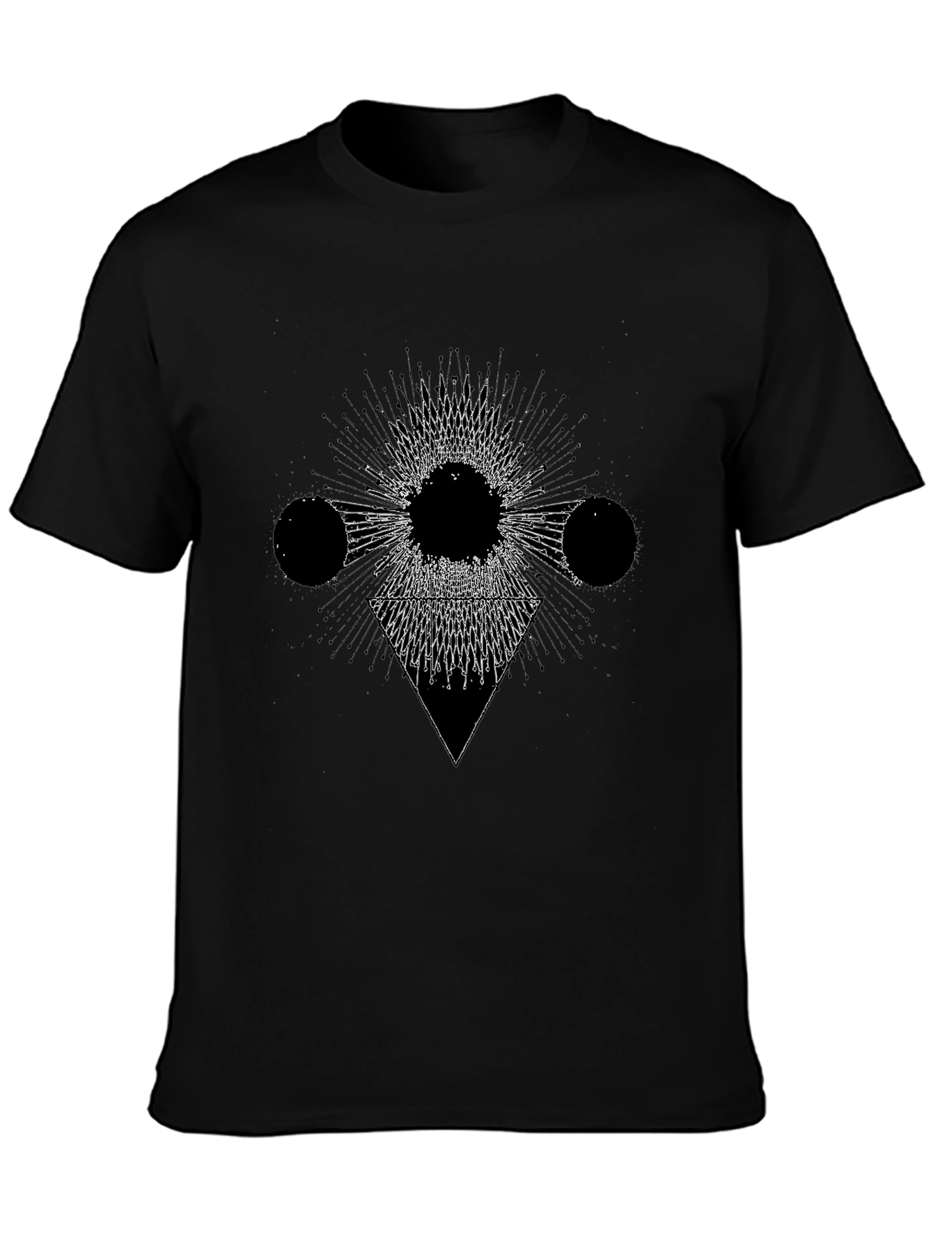 Geometric Graphic Black T-Shirt