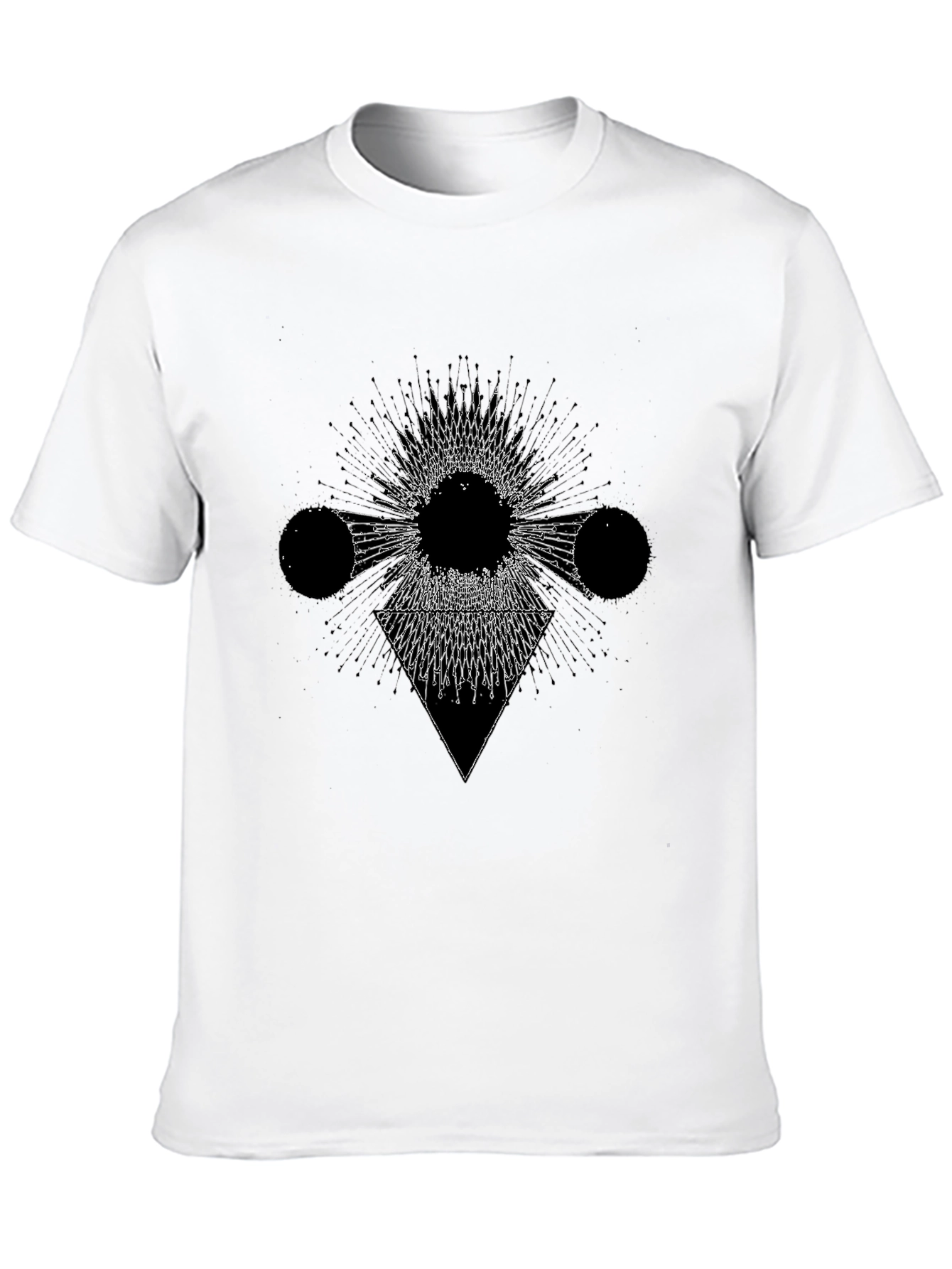 Geometric Graphic Black T-Shirt