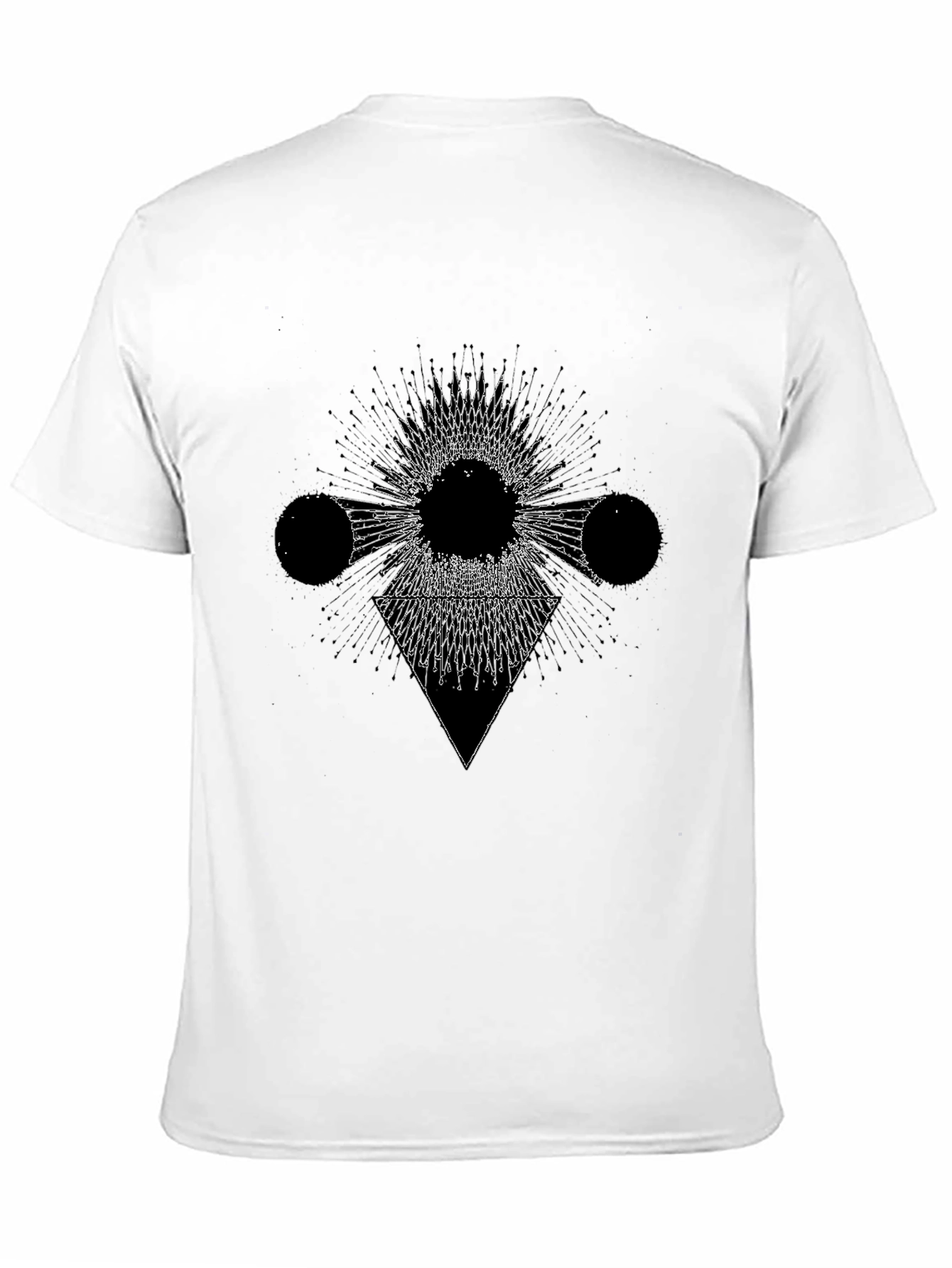 Geometric Graphic Black T-Shirt