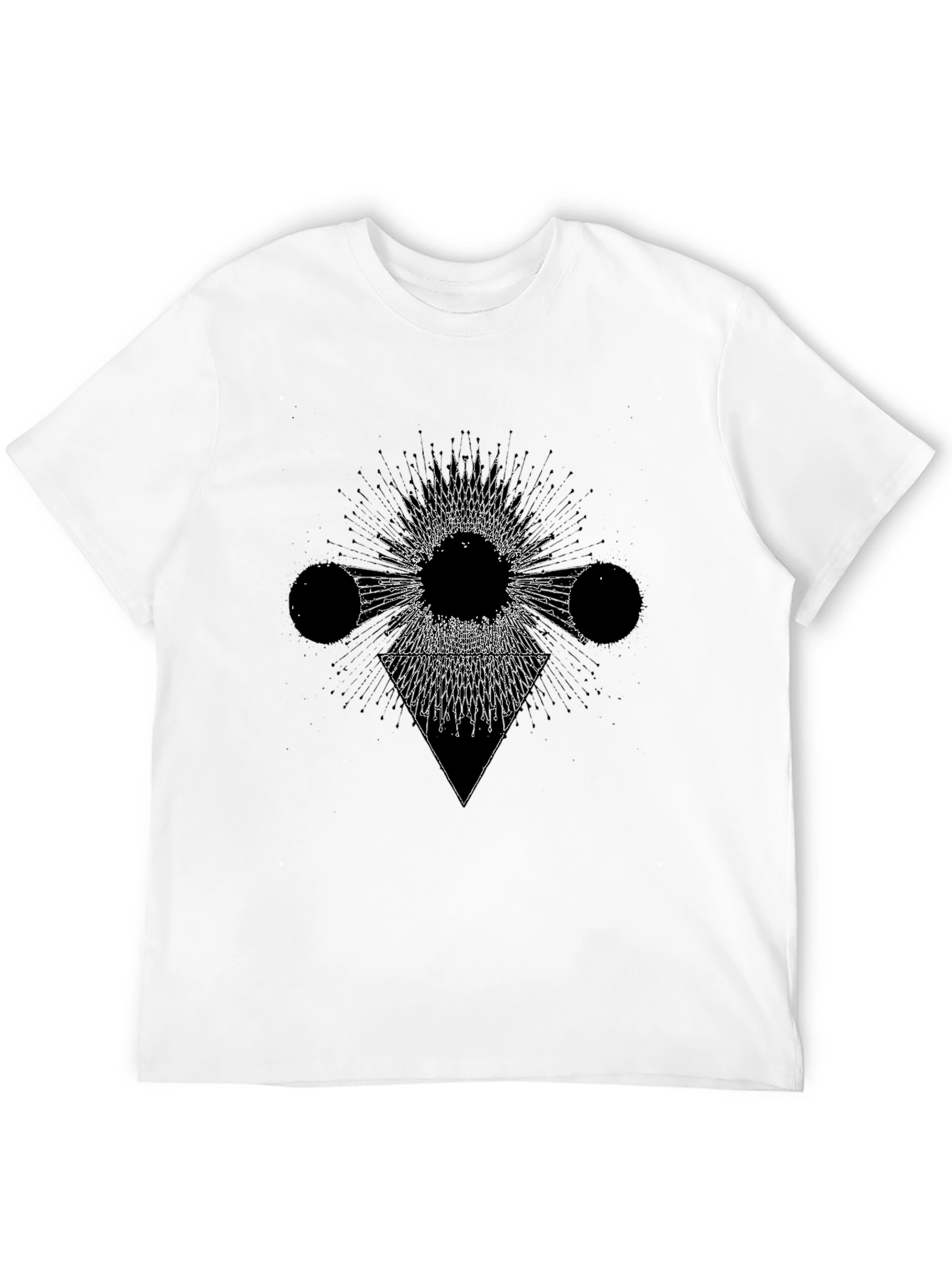 Geometric Graphic Black T-Shirt
