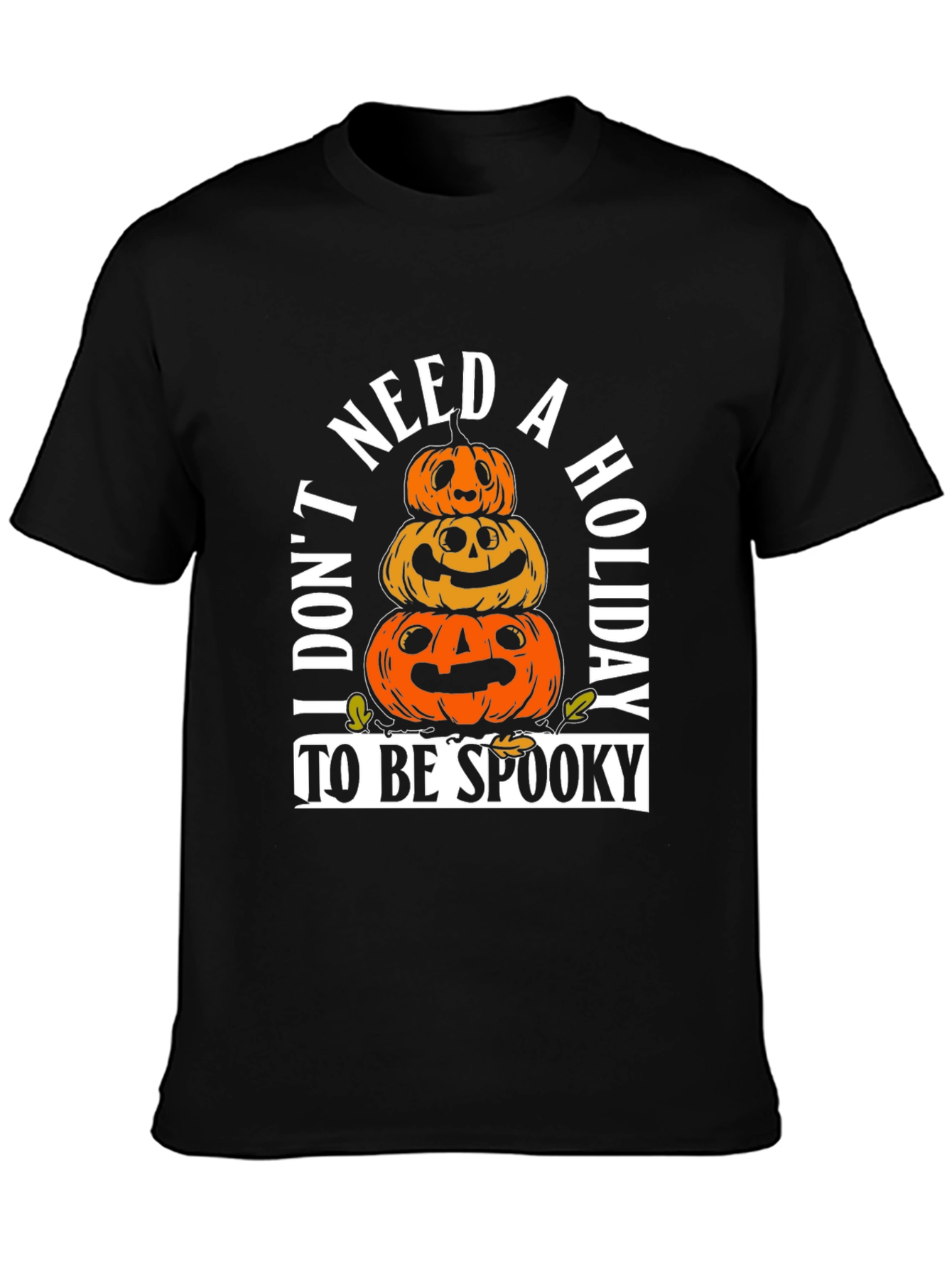Spooky Season T-Shirt: Pumpkin Stack Tee