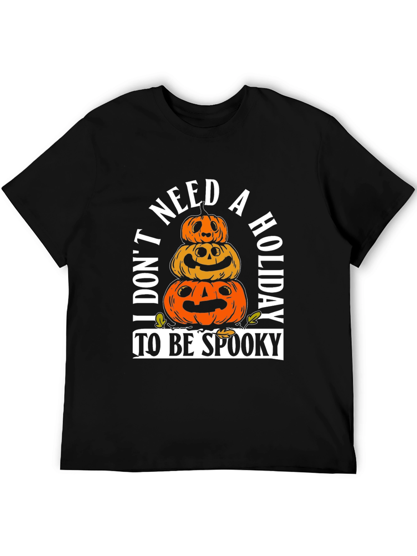 Spooky Season T-Shirt: Pumpkin Stack Tee
