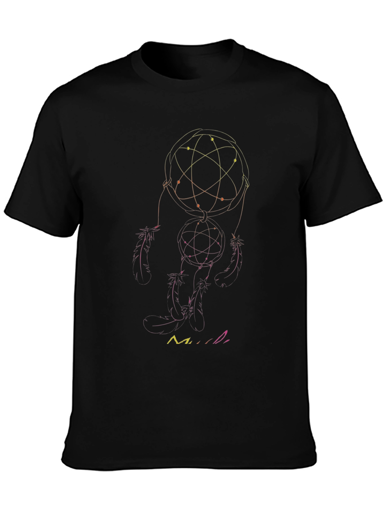 Dreamcatcher Graphic Tee - Stylish Black T-Shirt