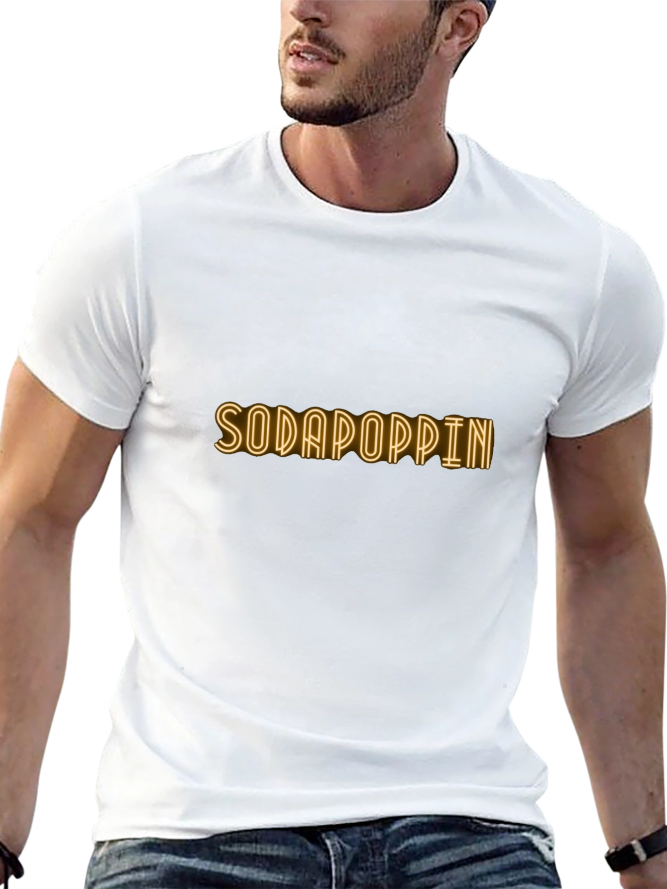 Sodapoppin Neon Graphic Black T-Shirt