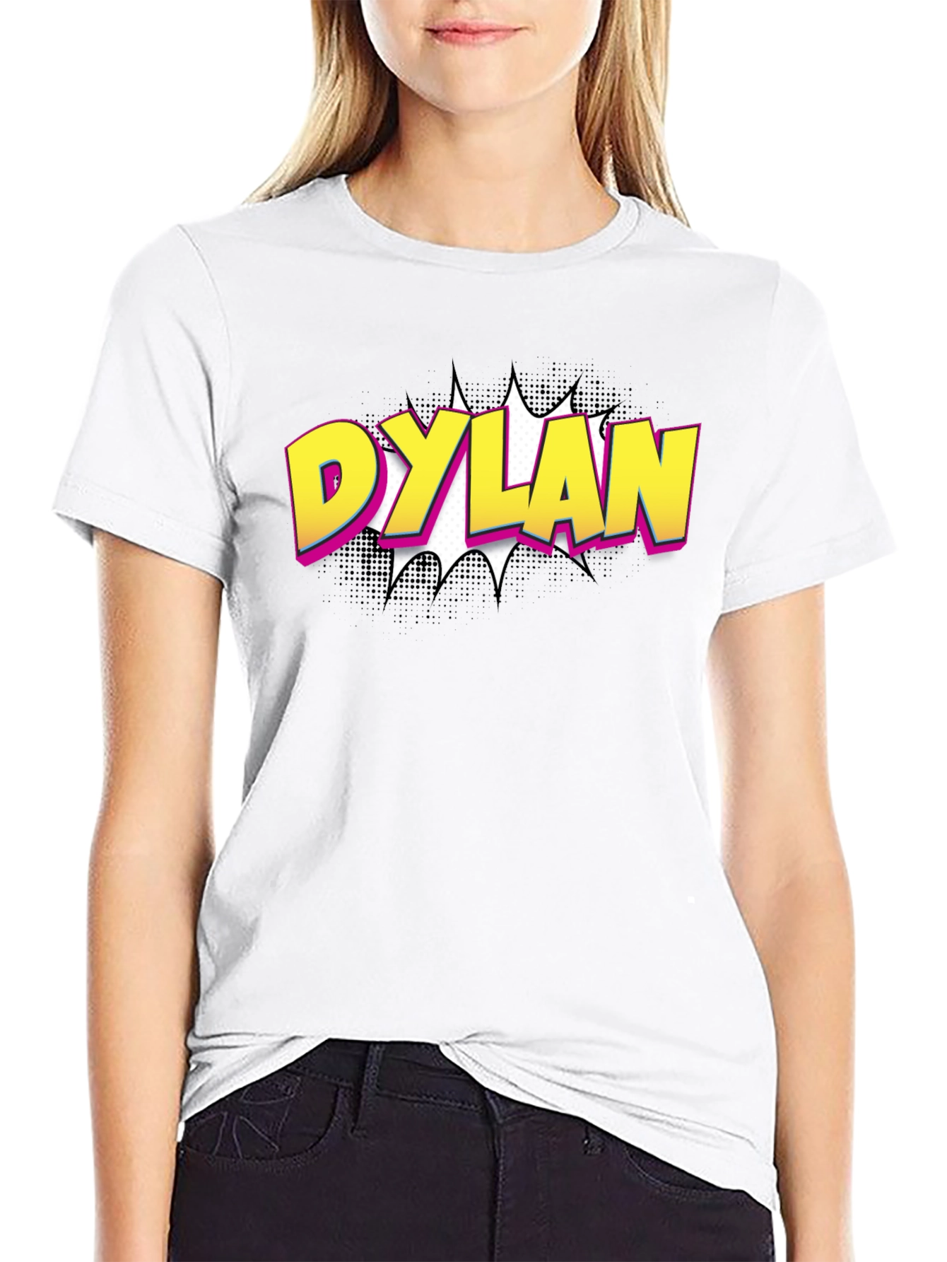 Dylan Comic Style Black T-Shirt