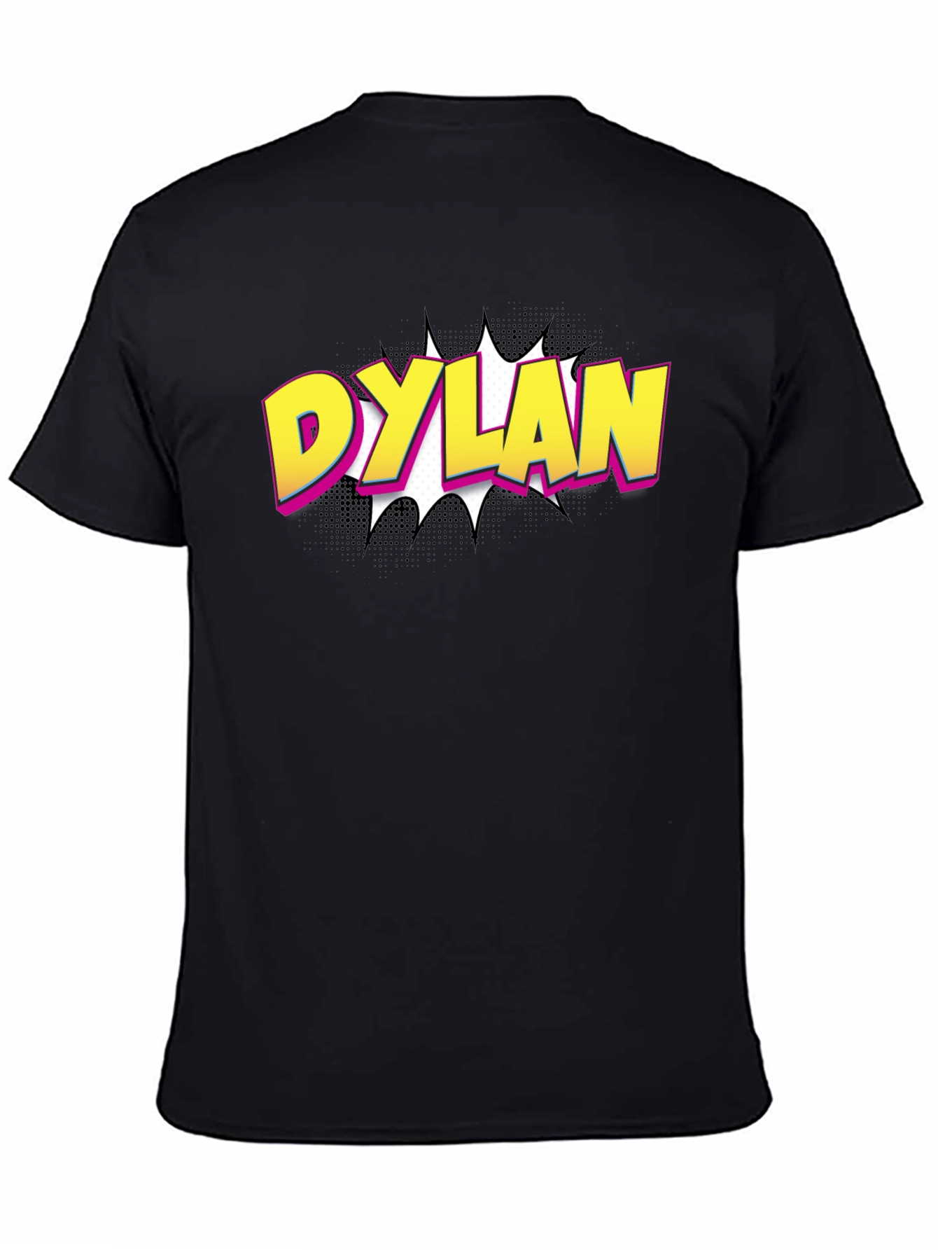 Dylan Comic Style Black T-Shirt