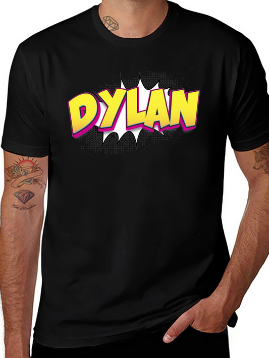 Dylan Comic Style Black T-Shirt