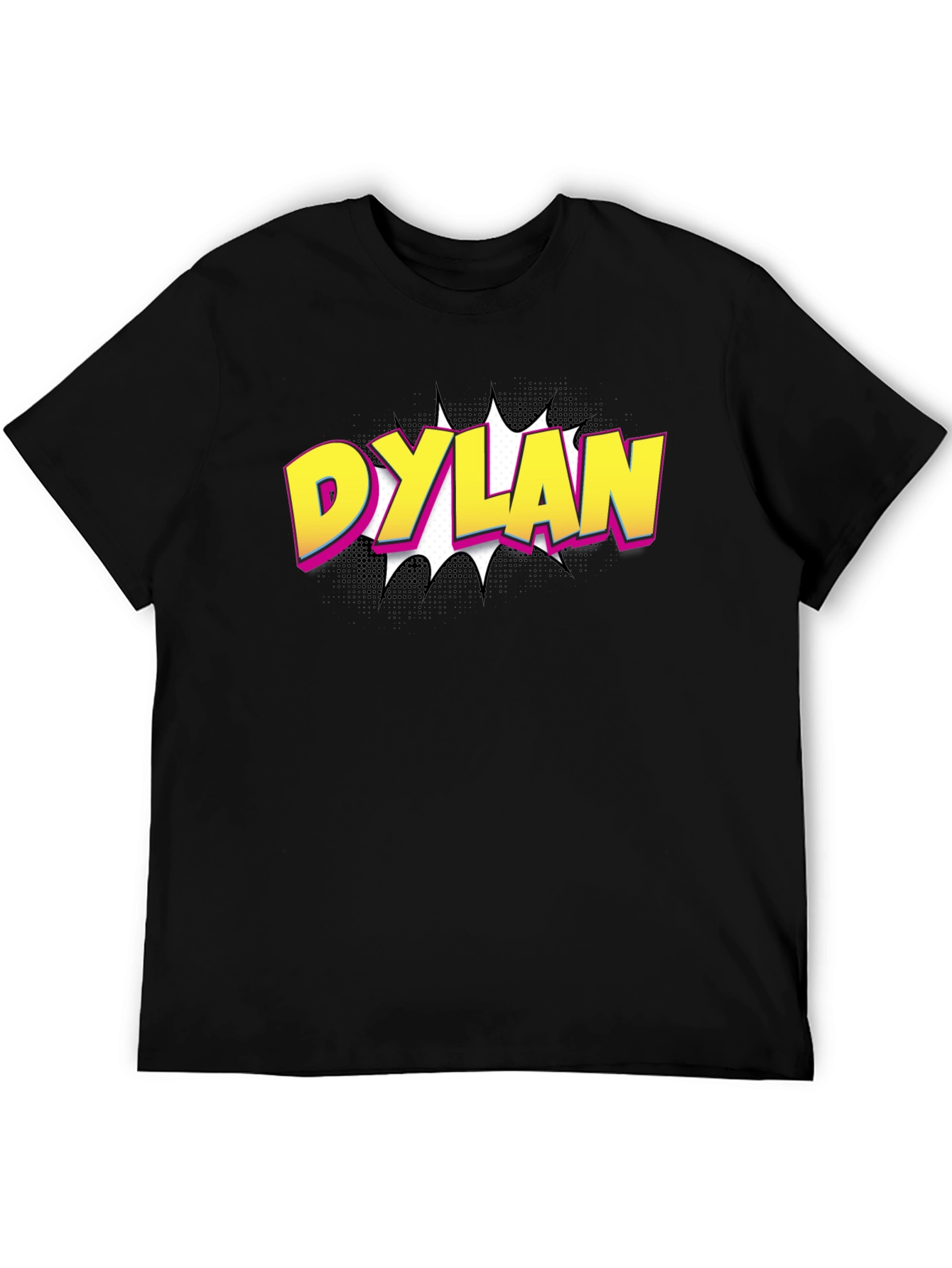 Dylan Comic Style Black T-Shirt