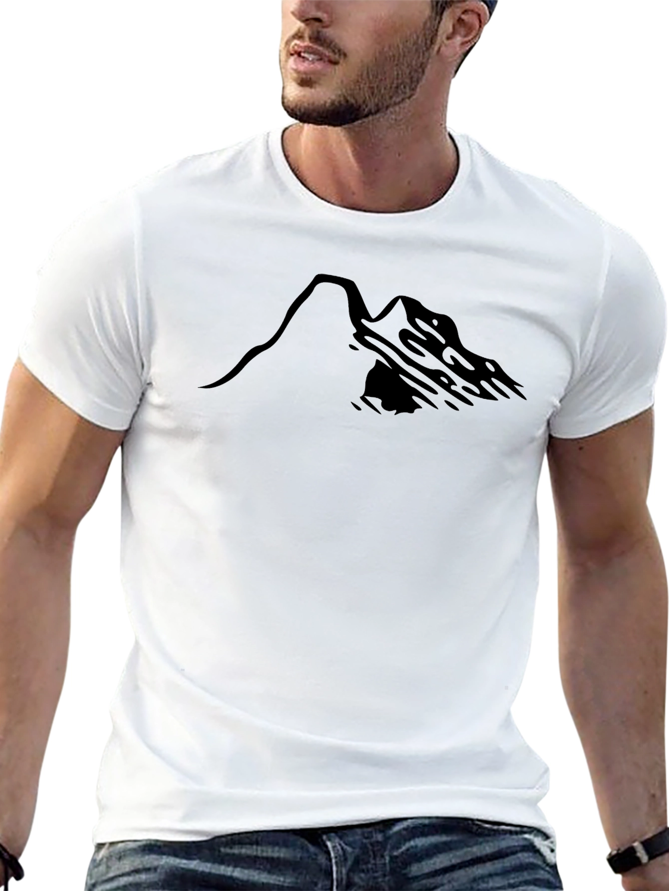 Mountain Graphic Black T-Shirt