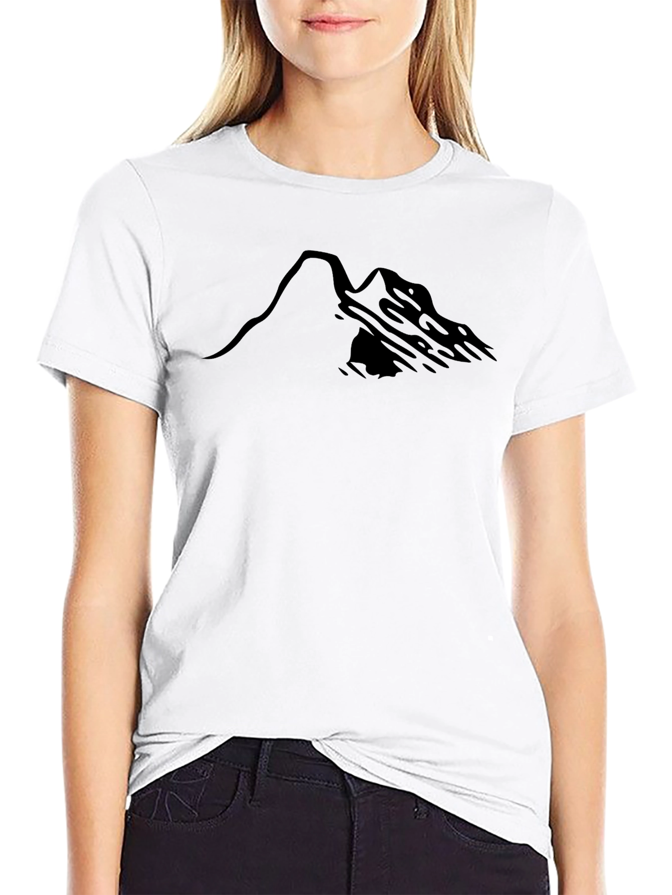 Mountain Graphic Black T-Shirt