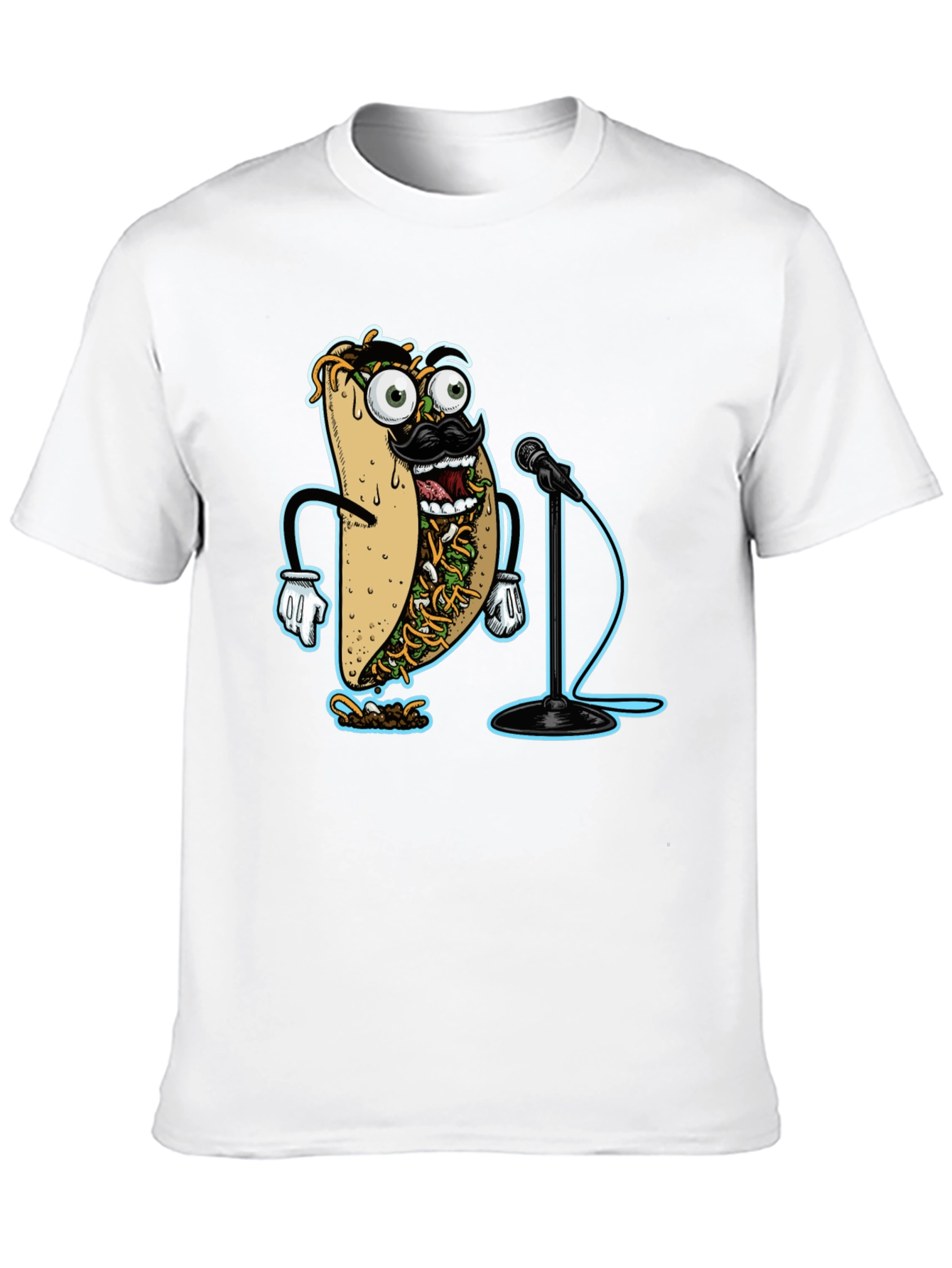 Comedian Taco Graphic Tee - Funny Food T-Shirt