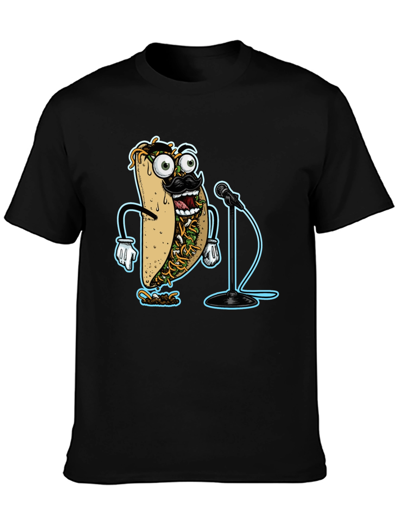 Comedian Taco Graphic Tee - Funny Food T-Shirt
