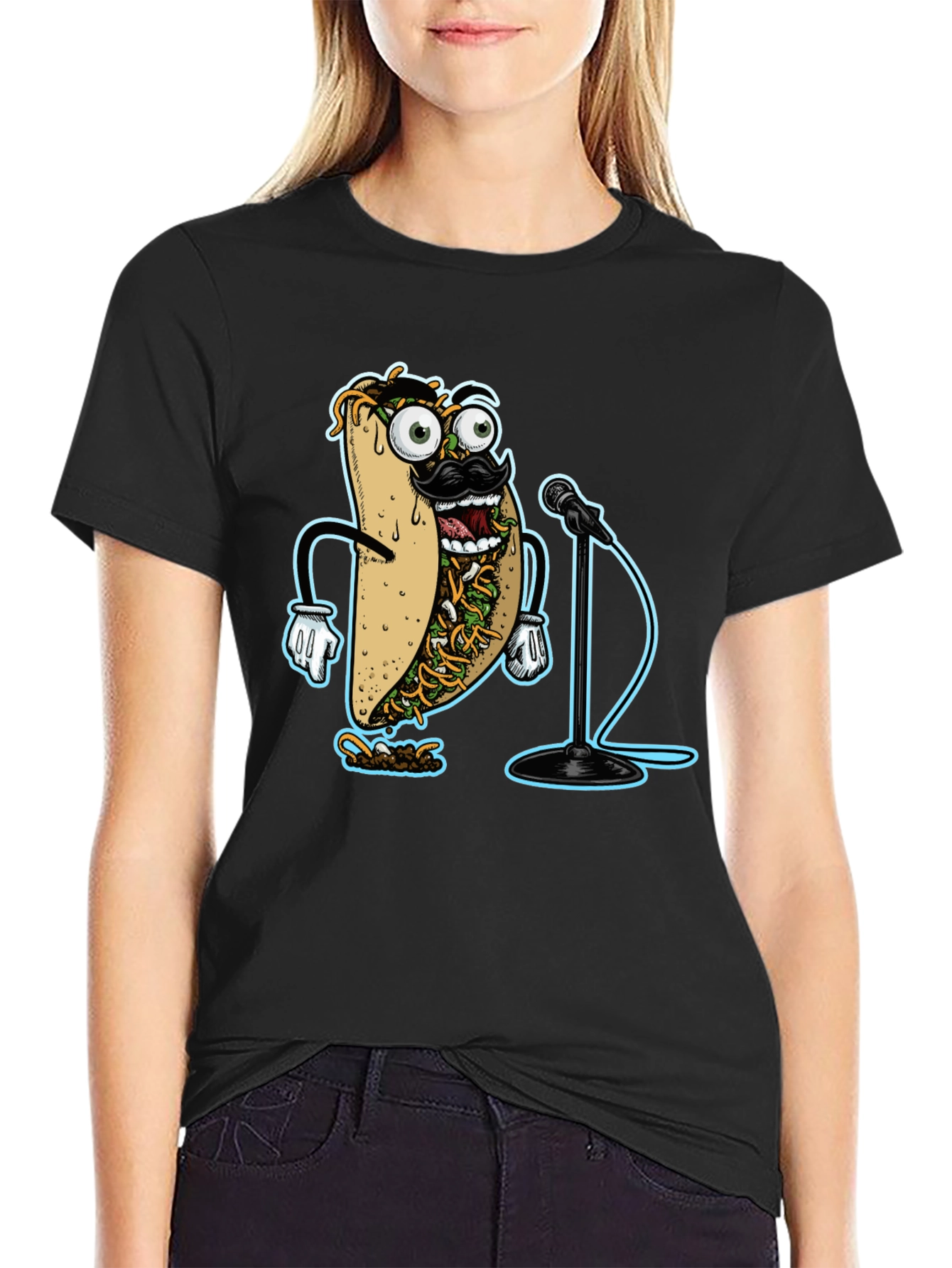 Comedian Taco Graphic Tee - Funny Food T-Shirt