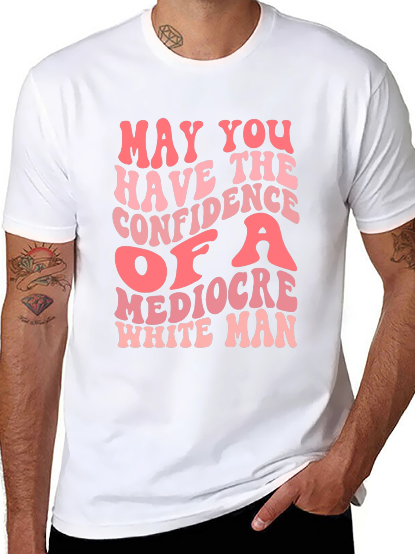 Mediocre White Man Confidence Graphic Tee