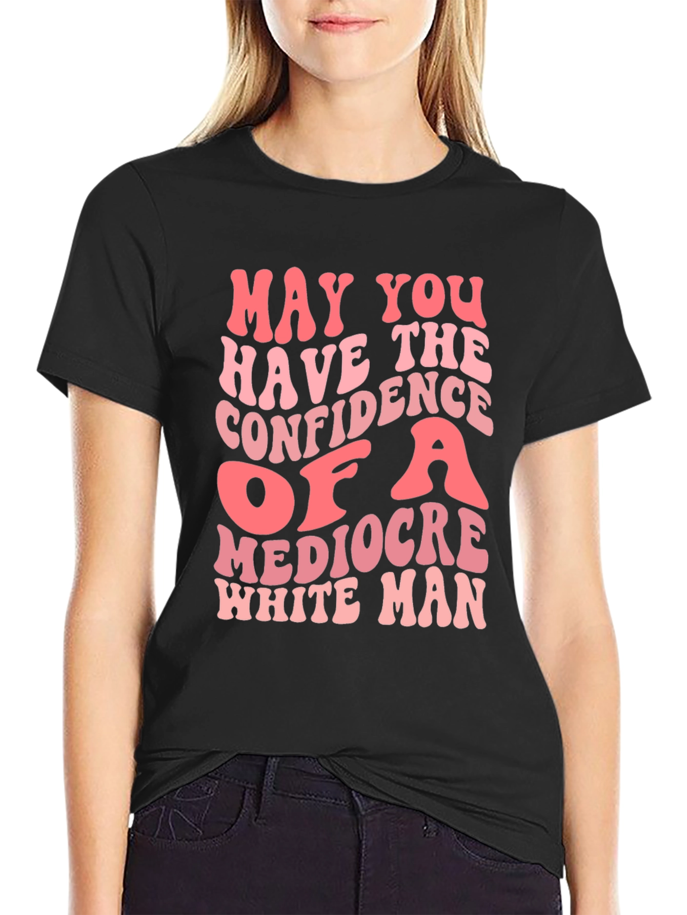 Mediocre White Man Confidence Graphic Tee