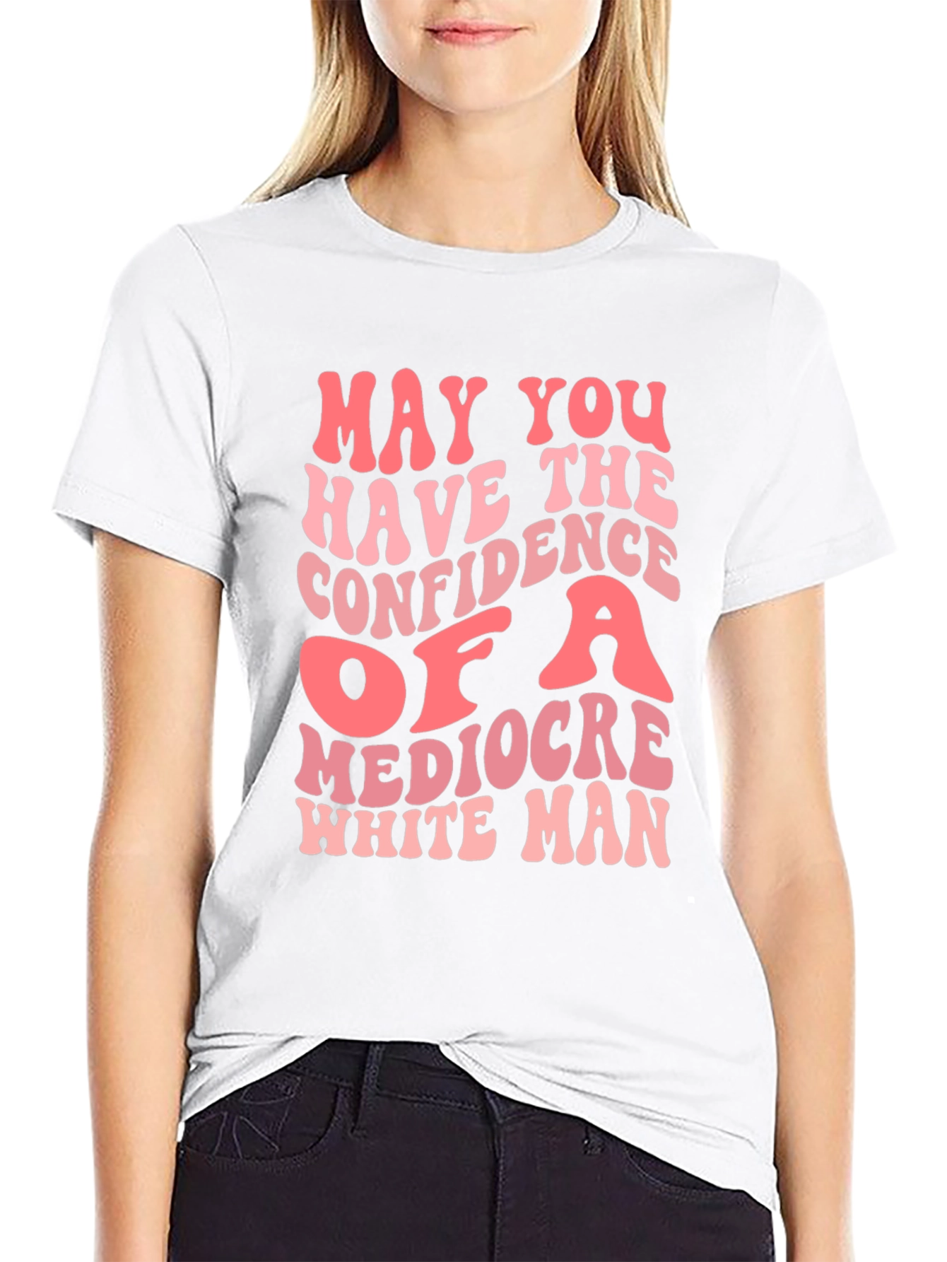 Mediocre White Man Confidence Graphic Tee