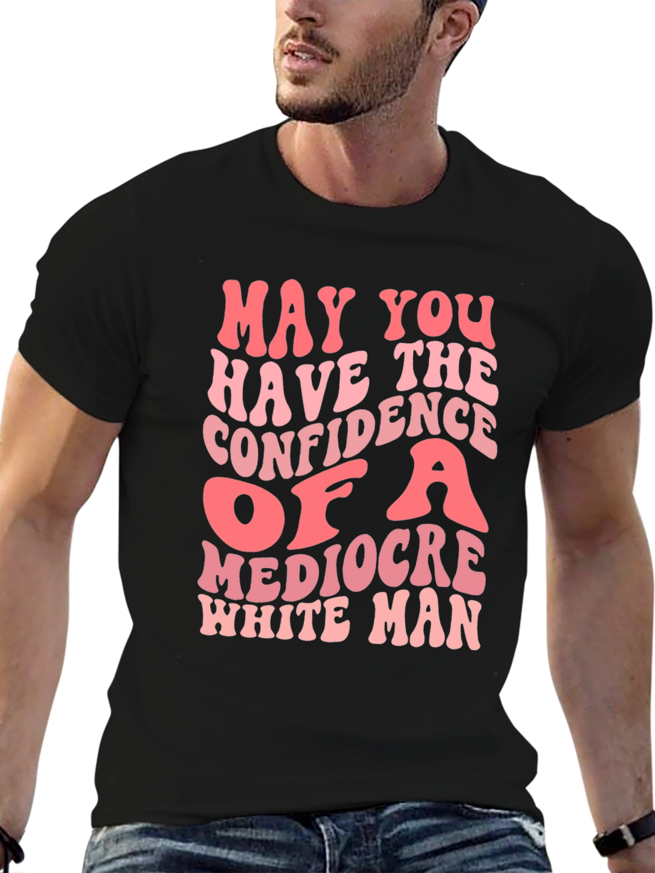 Mediocre White Man Confidence Graphic Tee