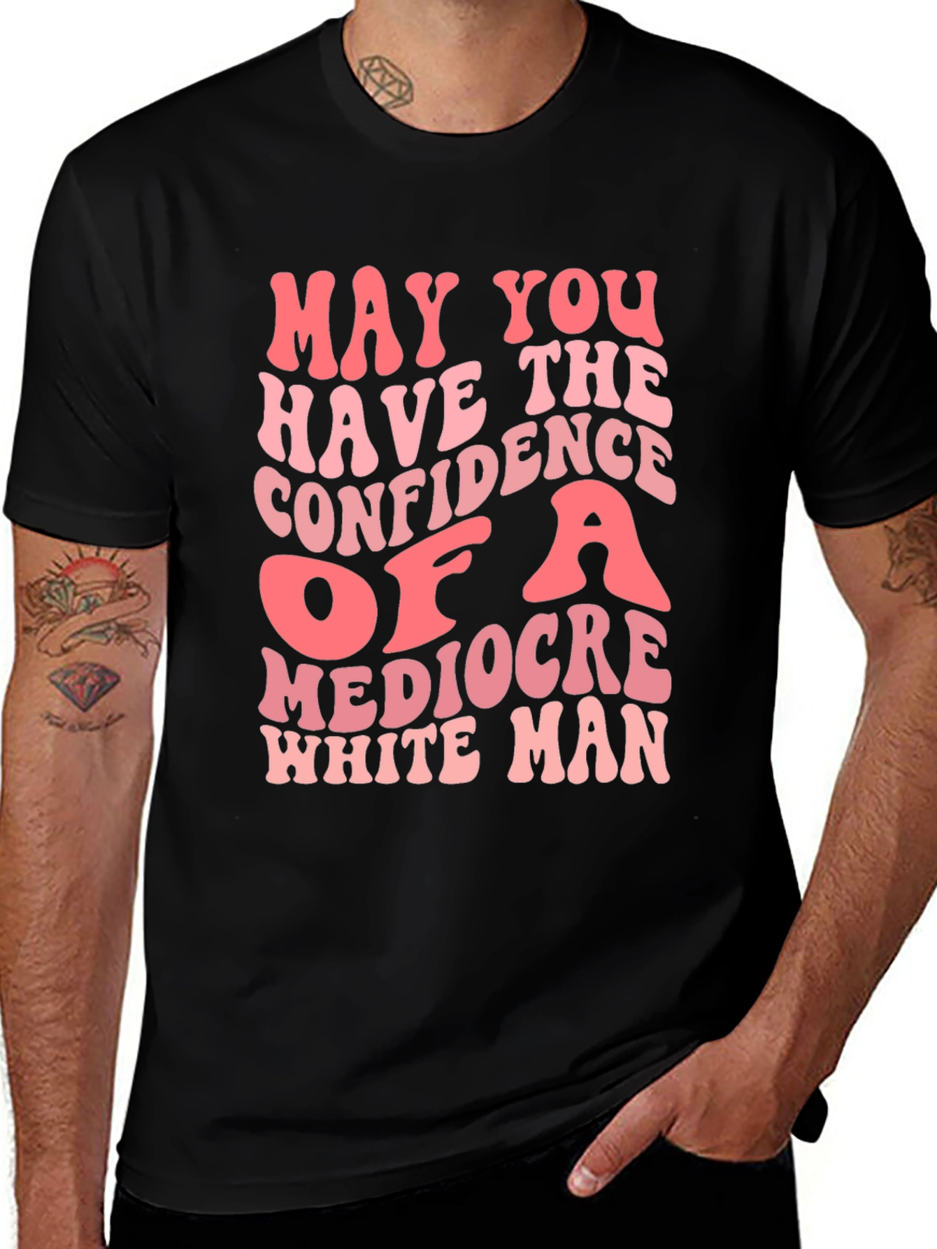 Mediocre White Man Confidence Graphic Tee
