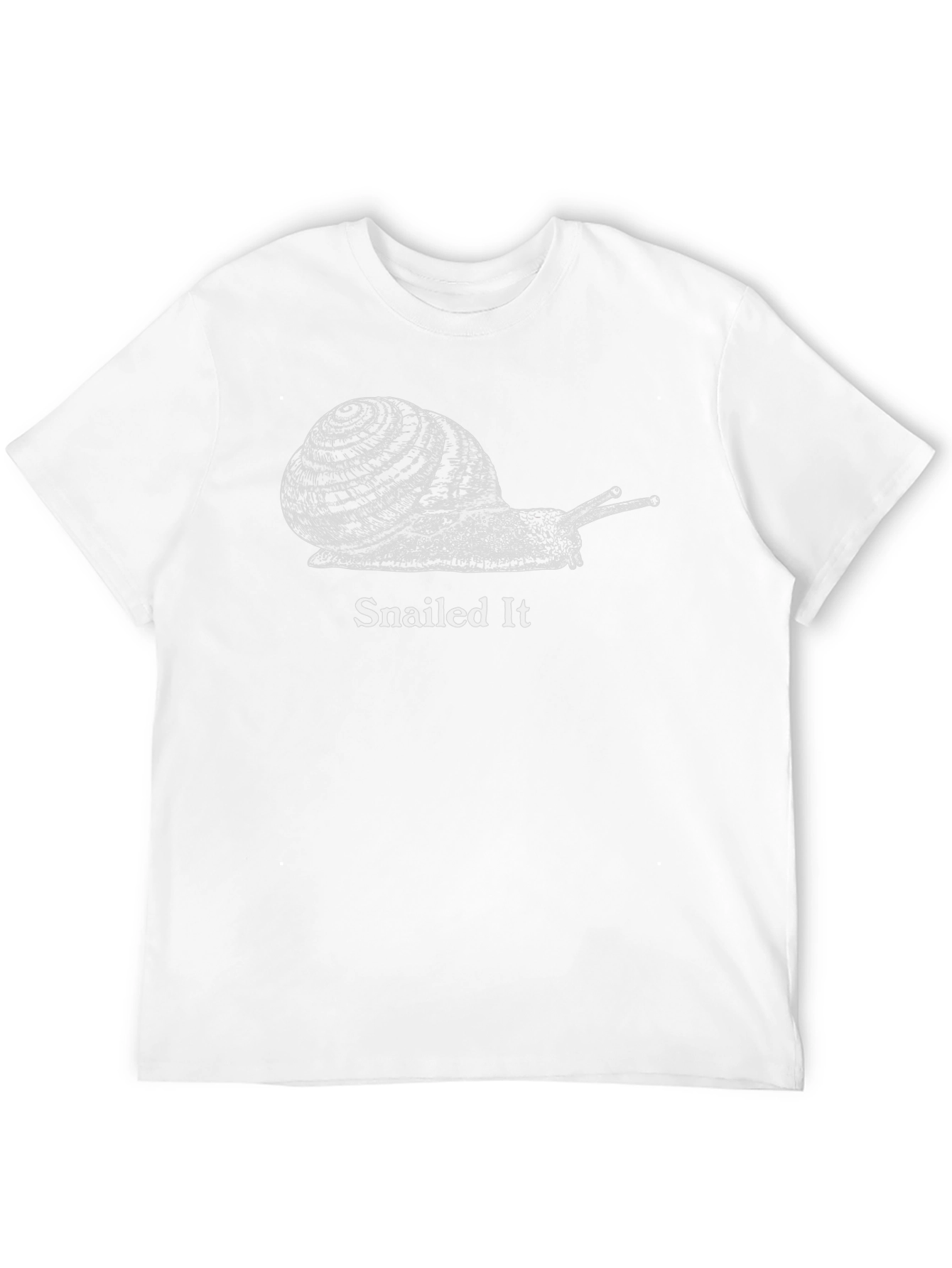 Snailed It Graphic Tee - Black Cotton T-Shirt