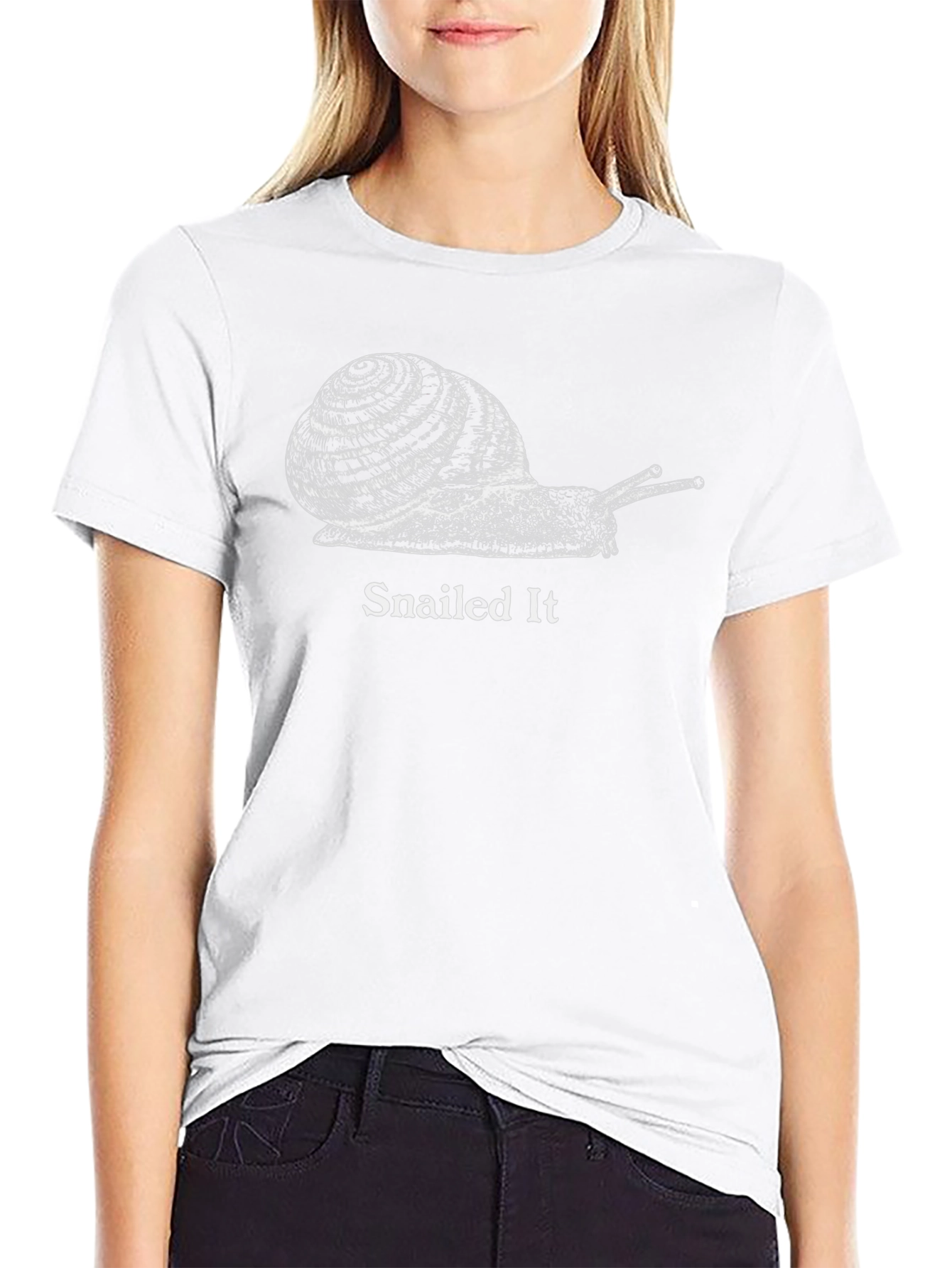Snailed It Graphic Tee - Black Cotton T-Shirt