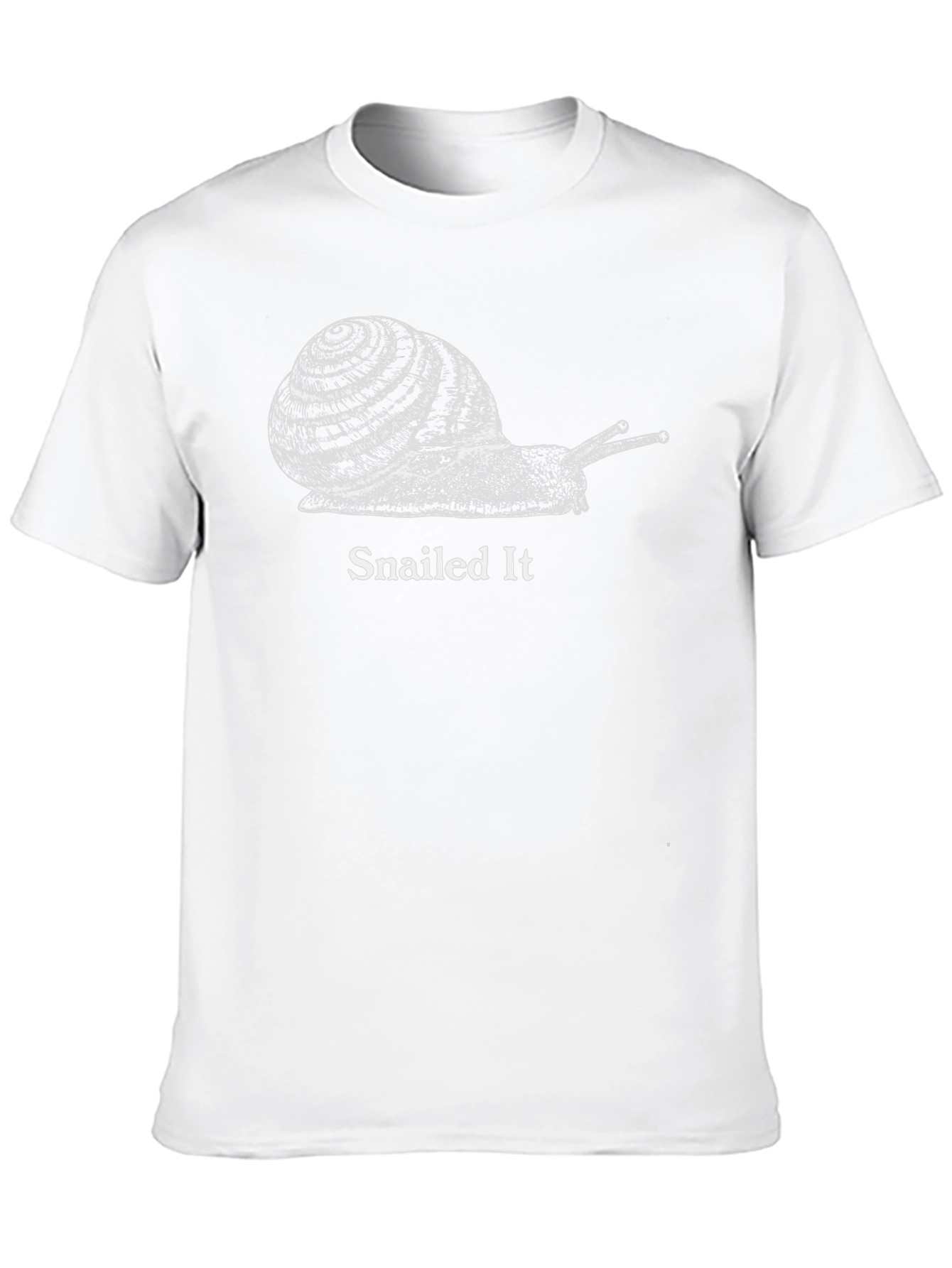 Snailed It Graphic Tee - Black Cotton T-Shirt