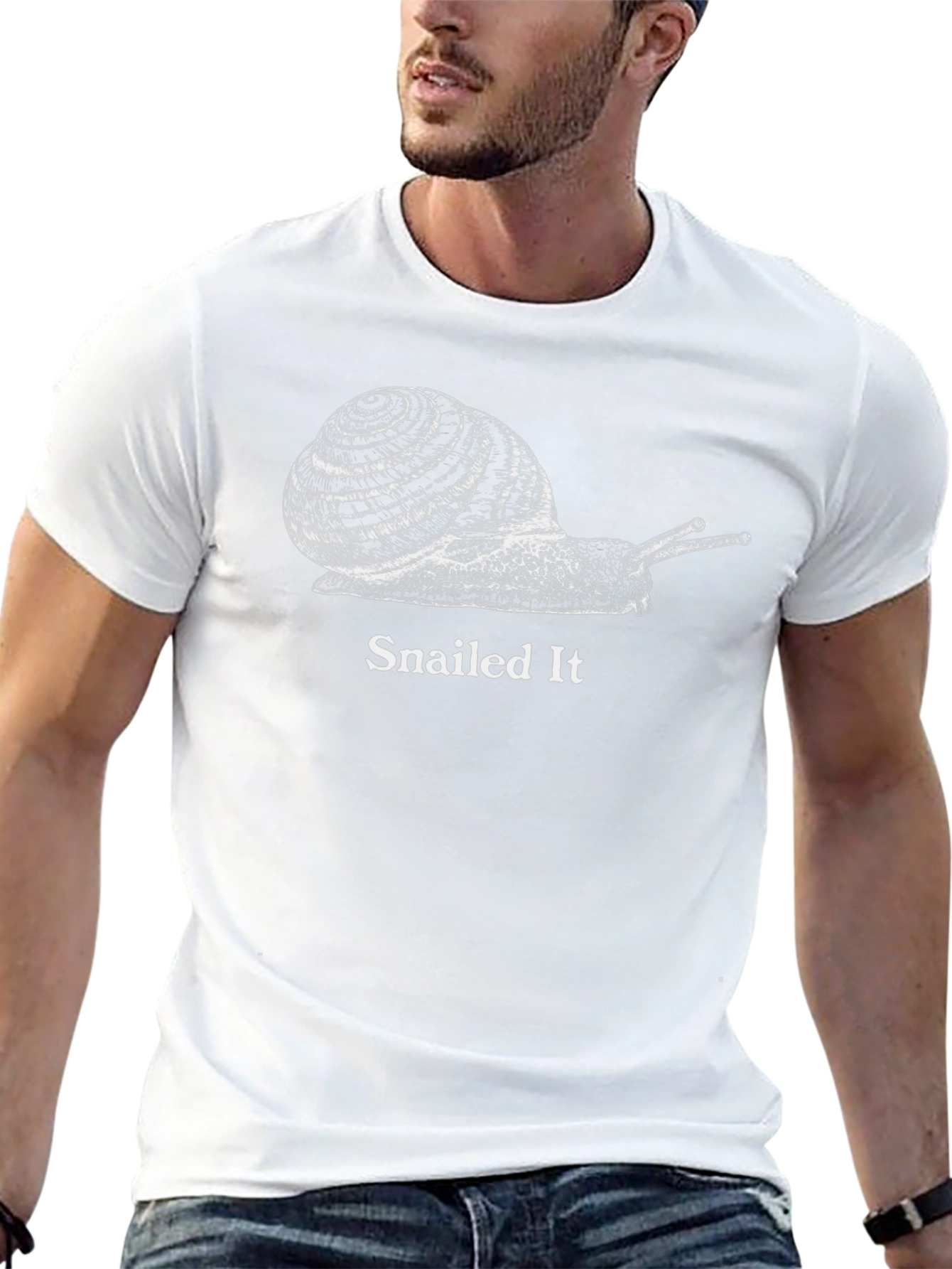 Snailed It Graphic Tee - Black Cotton T-Shirt