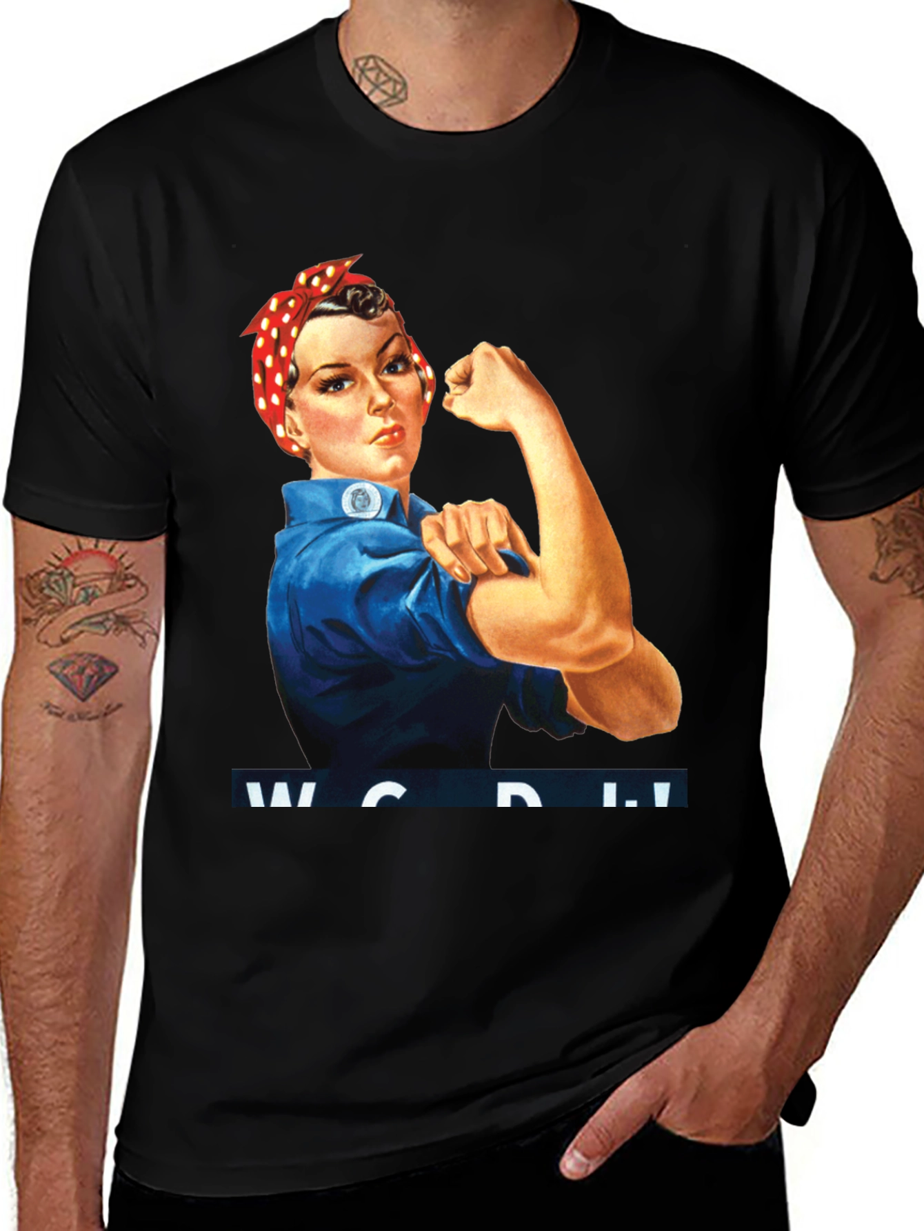 Rosie the Riveter Graphic Tee - Womens Empowerment