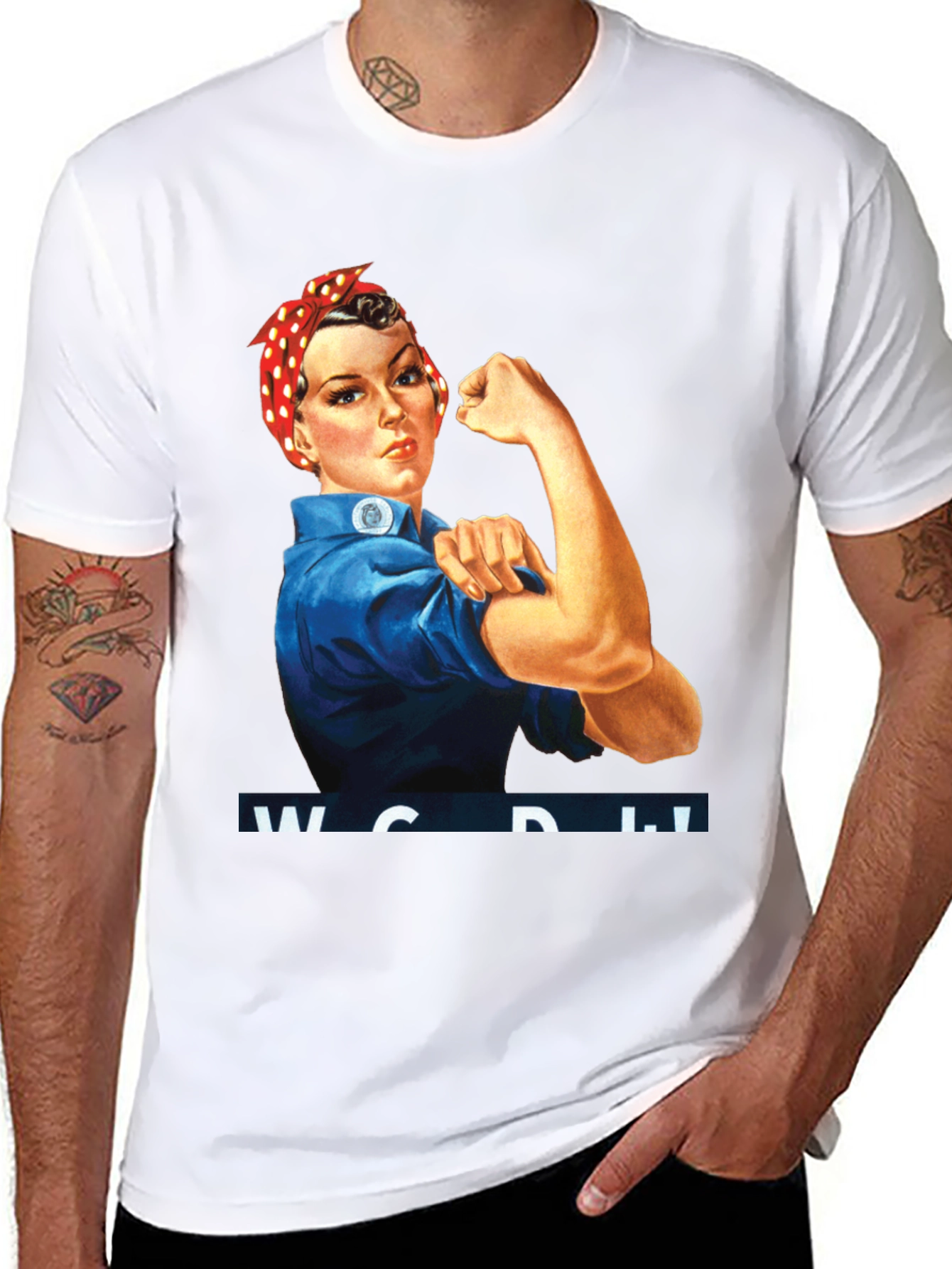 Rosie the Riveter Graphic Tee - Womens Empowerment