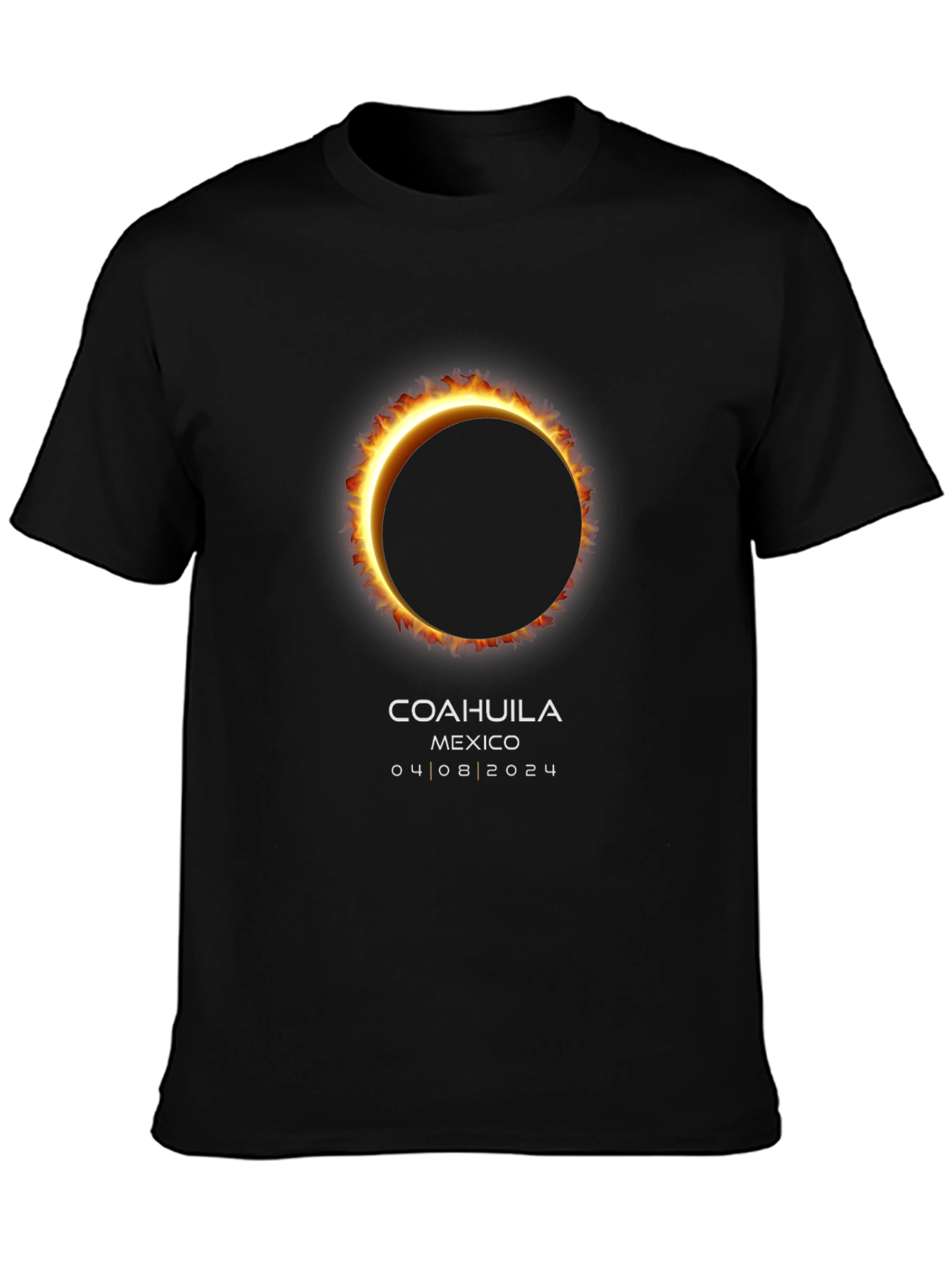 Coahuila Mexico 2024 Solar Eclipse Souvenir T-Shirt