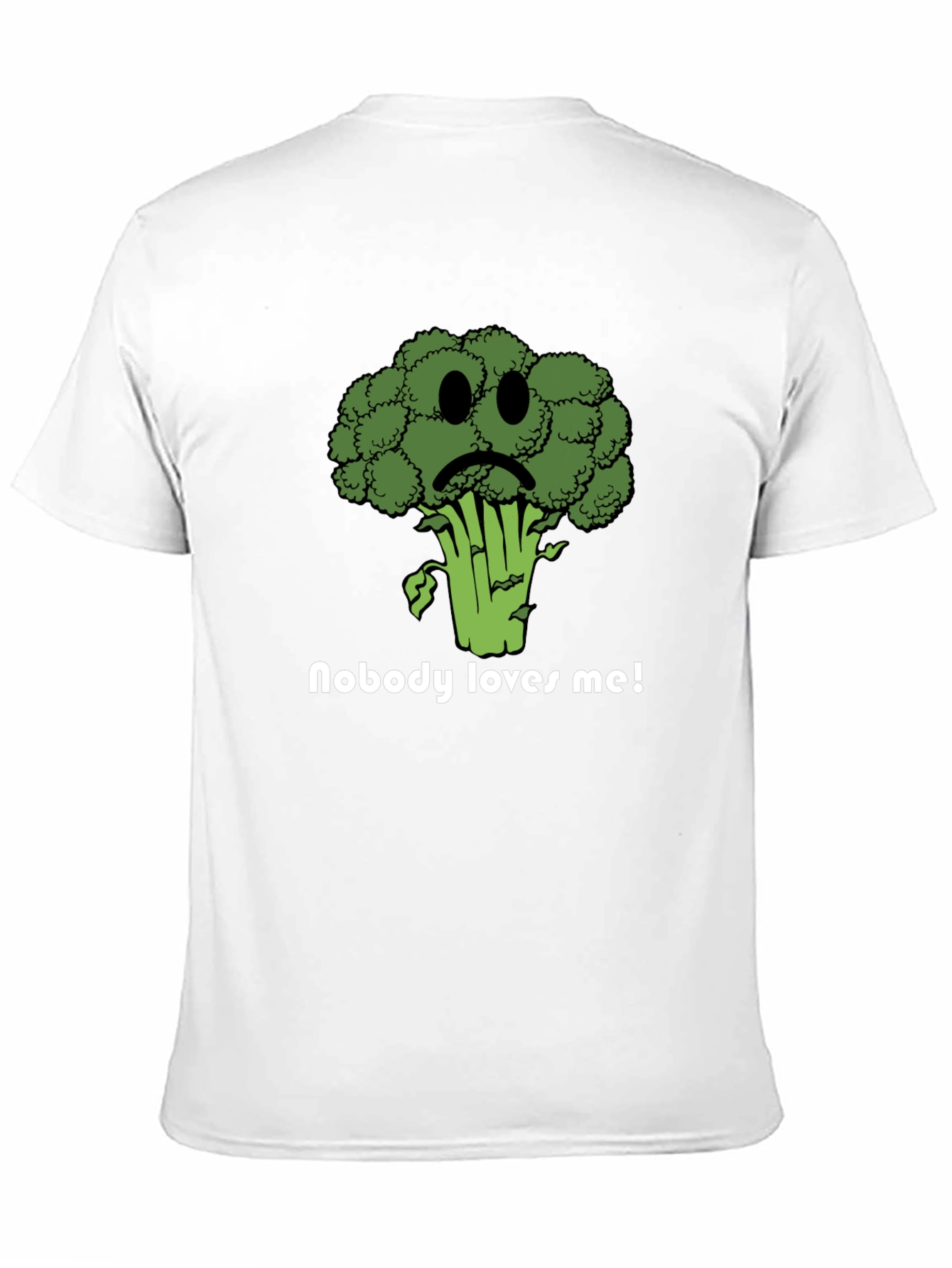 Sad Broccoli T-Shirt - Nobody Loves Me Graphic Tee
