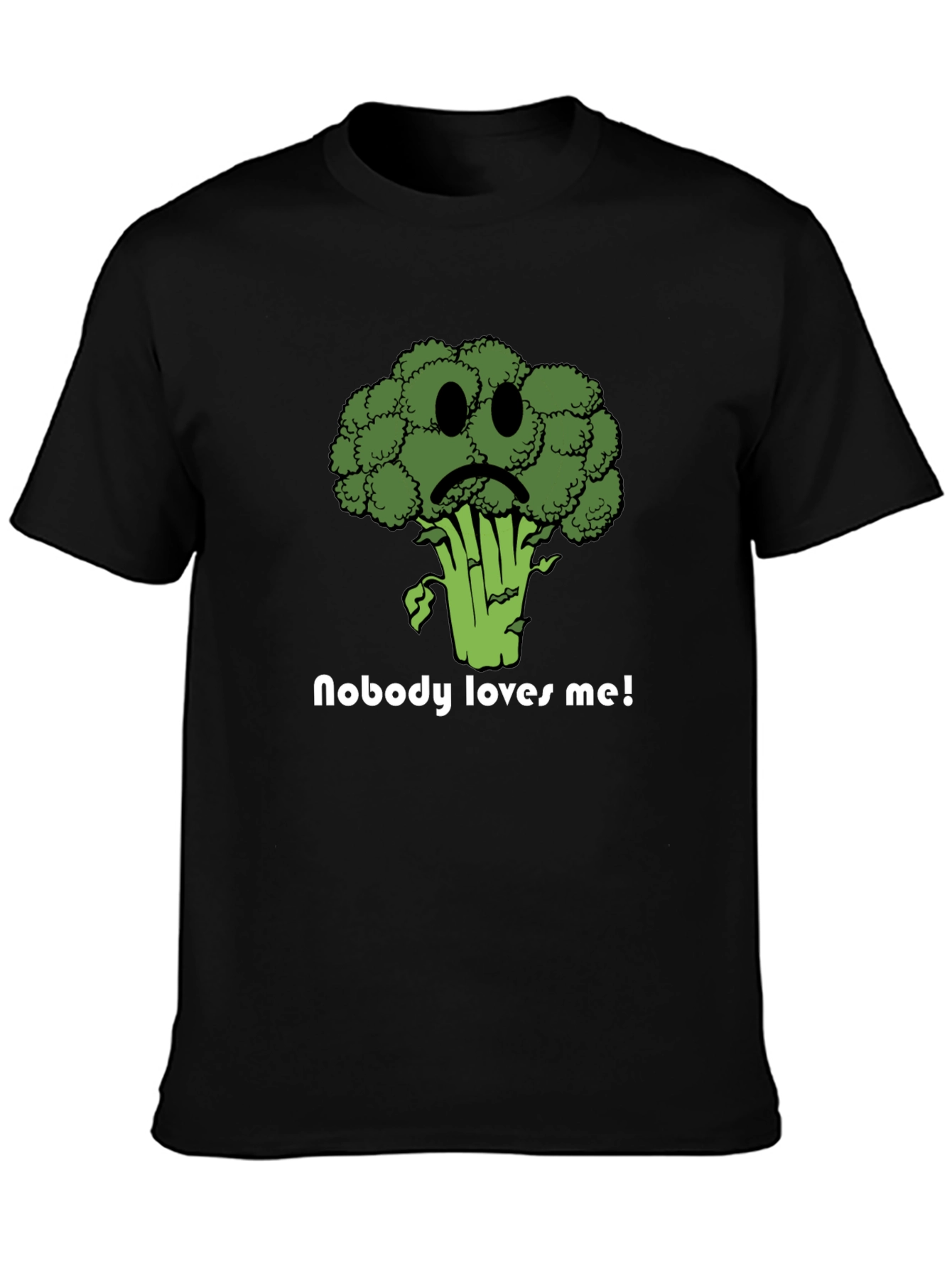 Sad Broccoli T-Shirt - Nobody Loves Me Graphic Tee