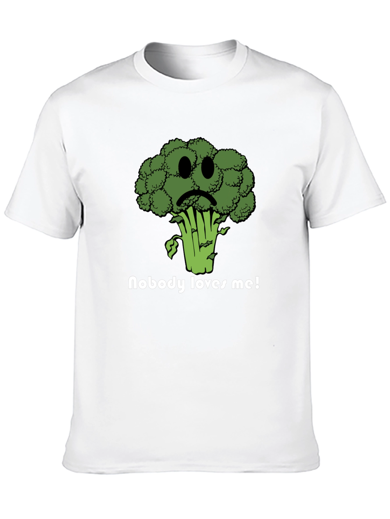 Sad Broccoli T-Shirt - Nobody Loves Me Graphic Tee