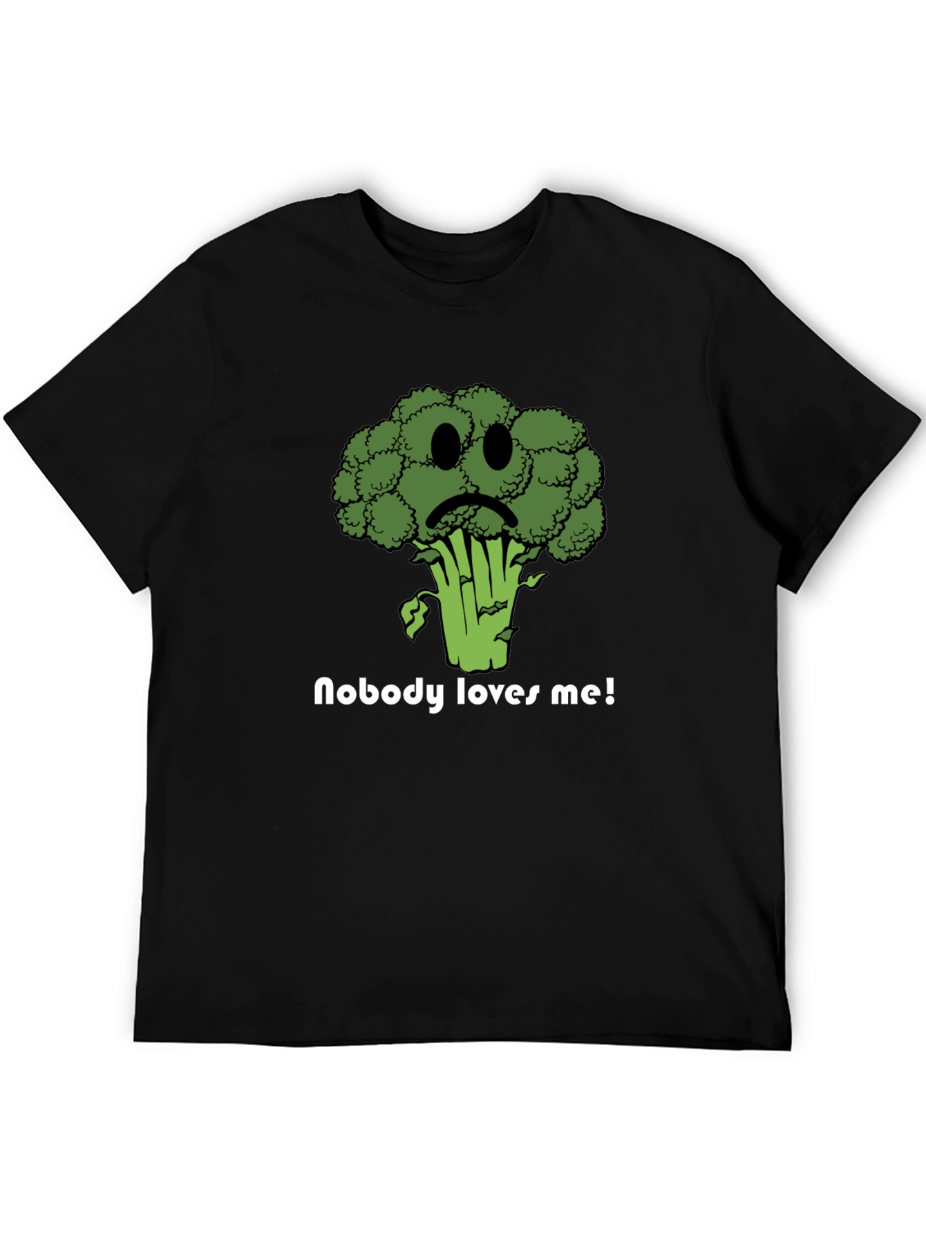 Sad Broccoli T-Shirt - Nobody Loves Me Graphic Tee