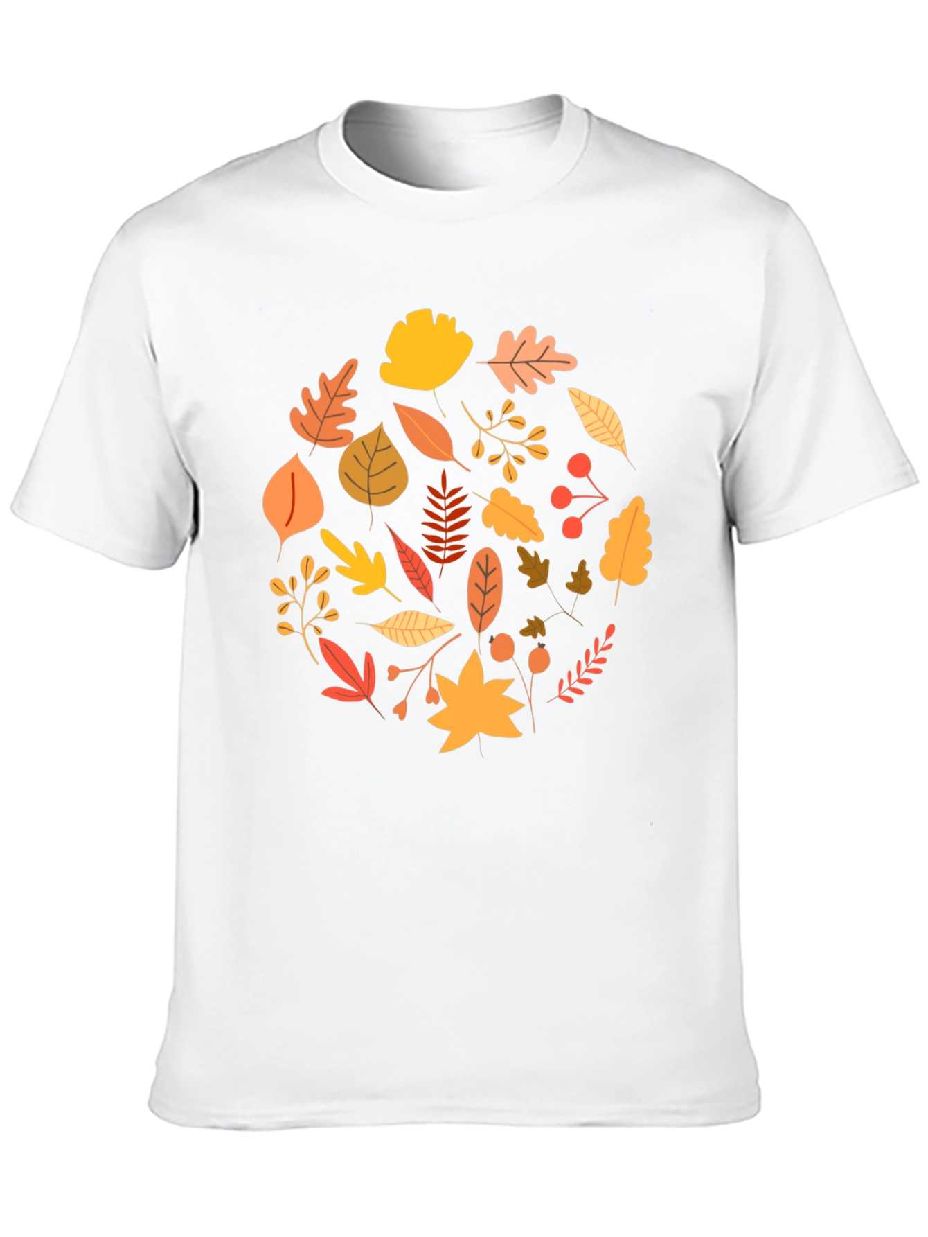 Autumn Leaves Graphic Tee - Black