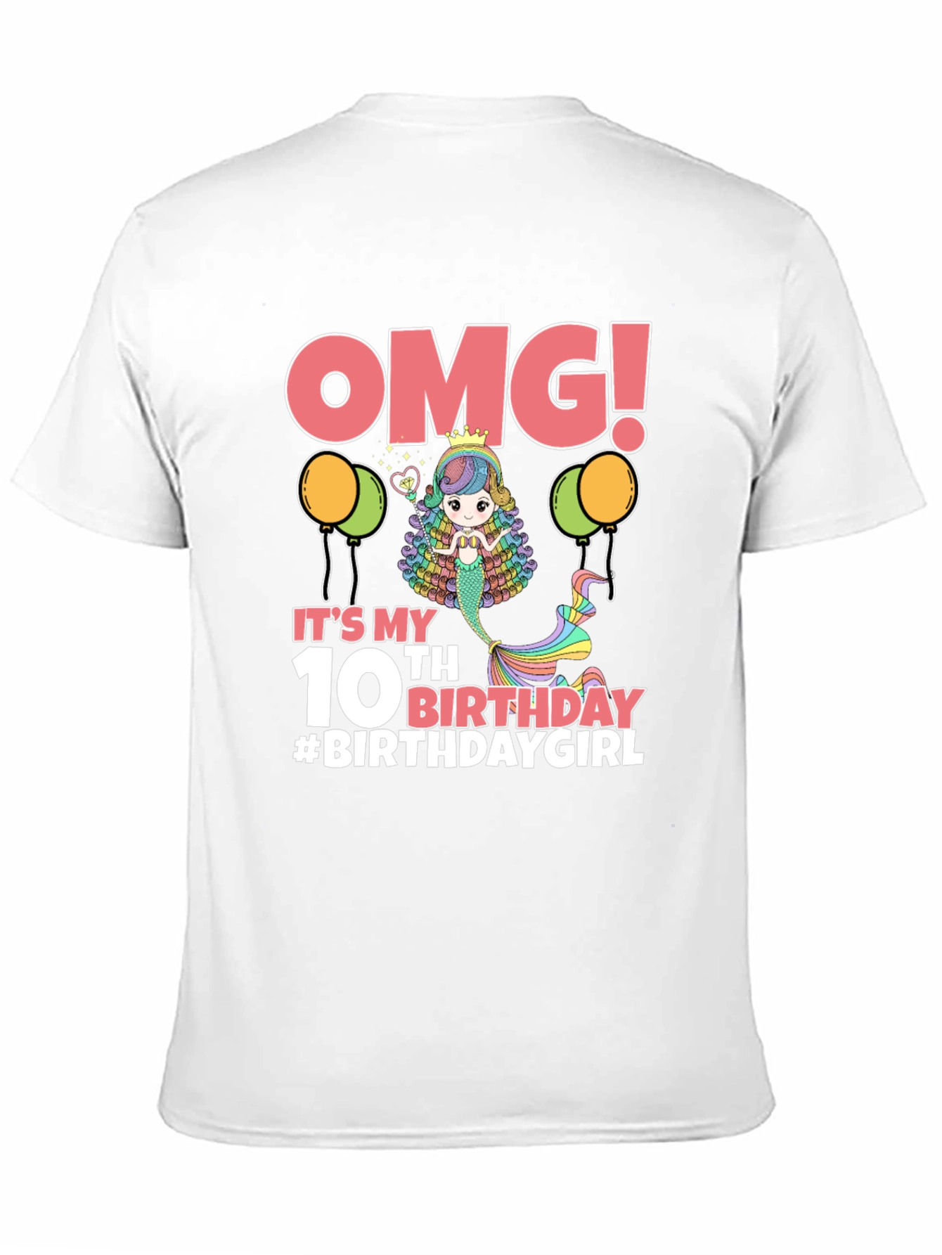 OMG! 10th Birthday Mermaid T-Shirt