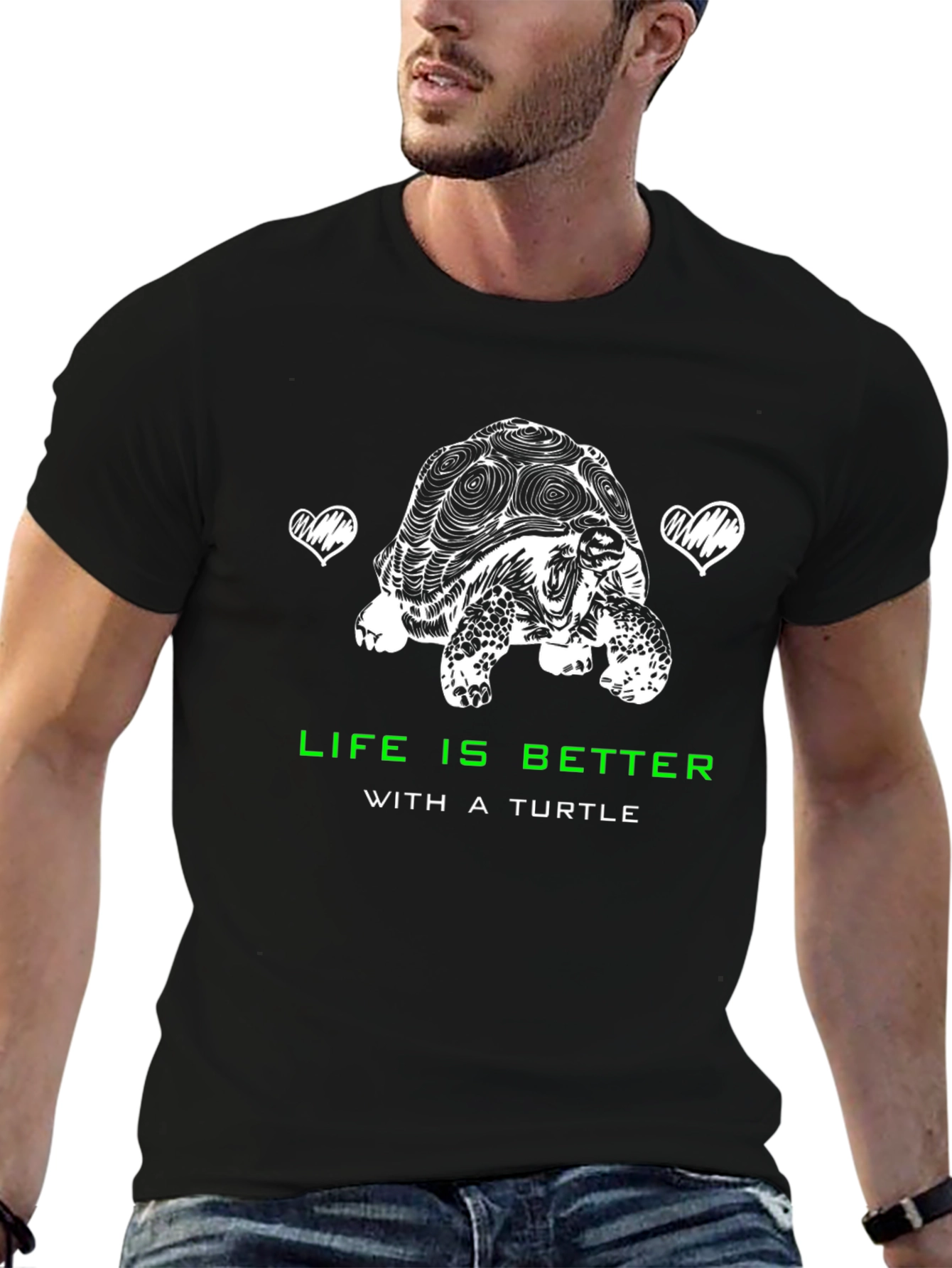 Life is Better with a Turtle Graphic T-Shirt