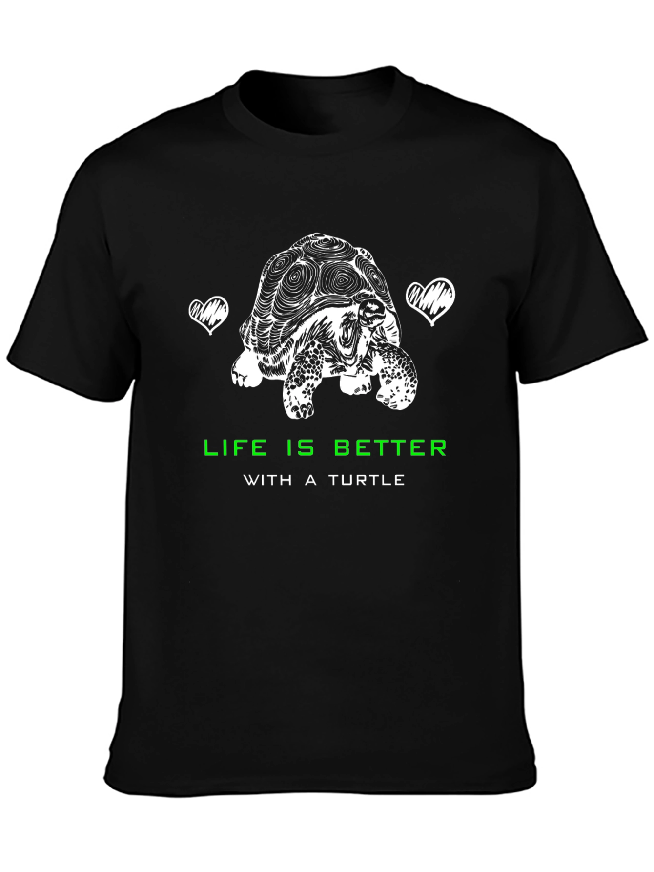 Life is Better with a Turtle Graphic T-Shirt