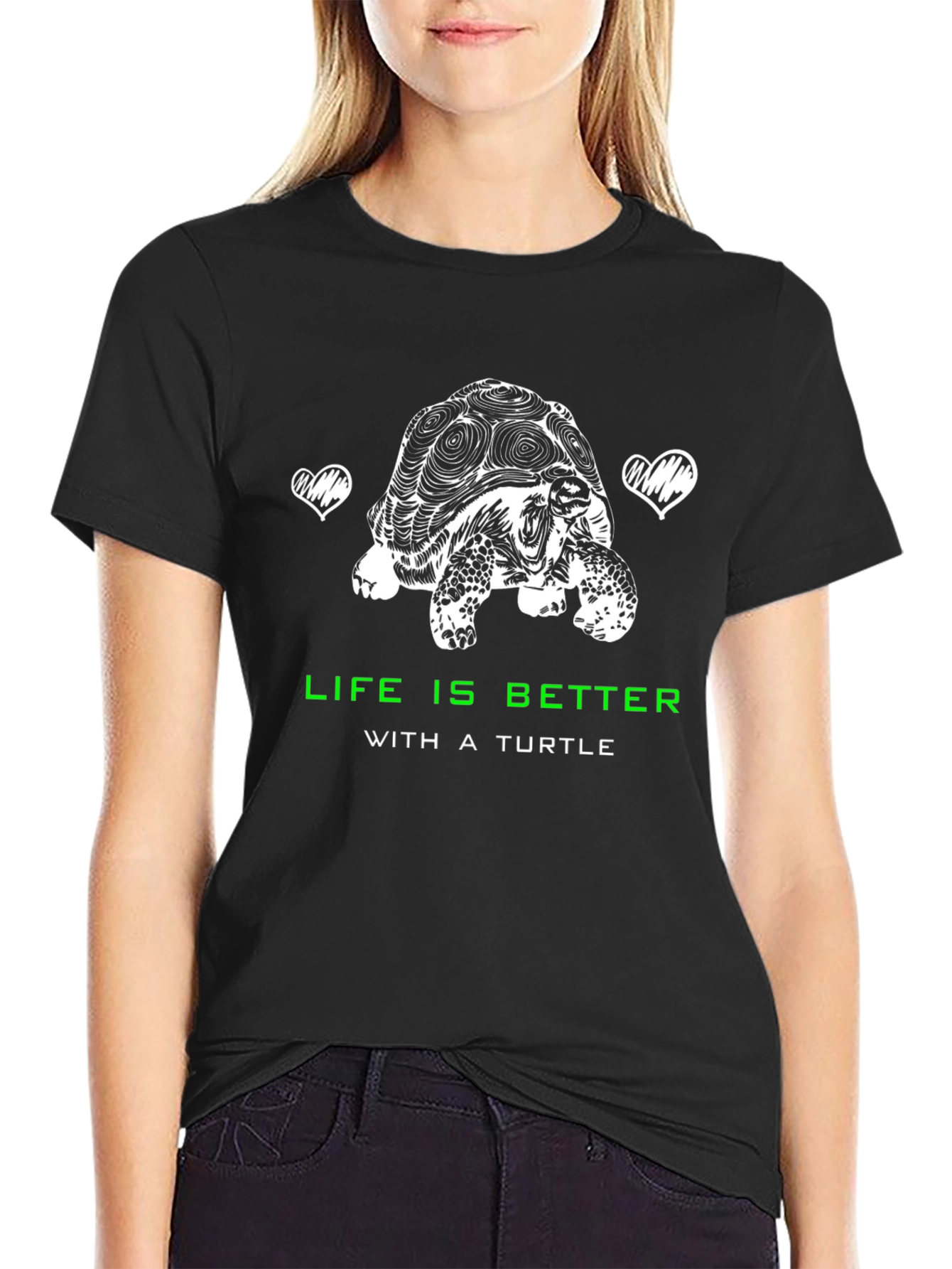 Life is Better with a Turtle Graphic T-Shirt