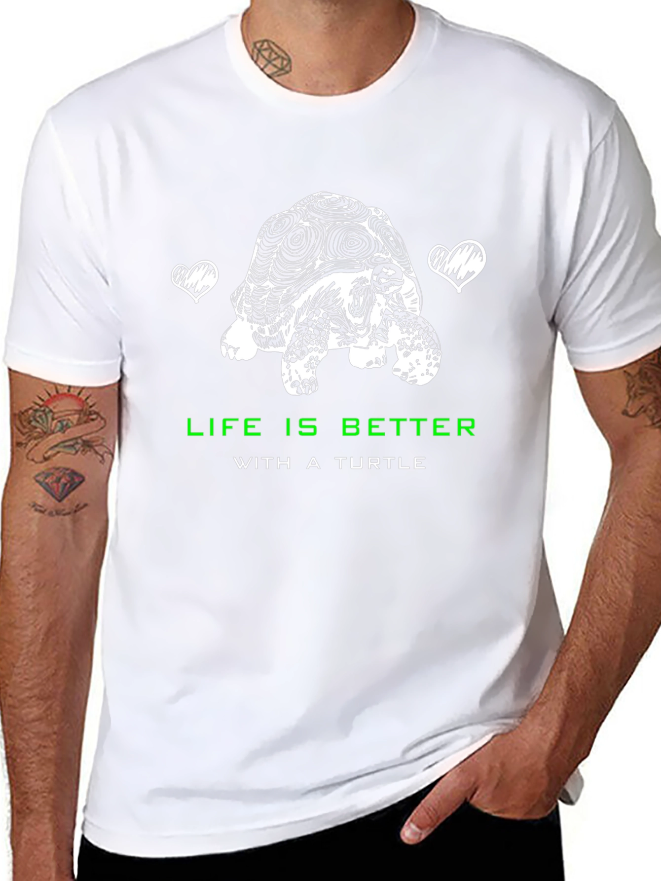 Life is Better with a Turtle Graphic T-Shirt