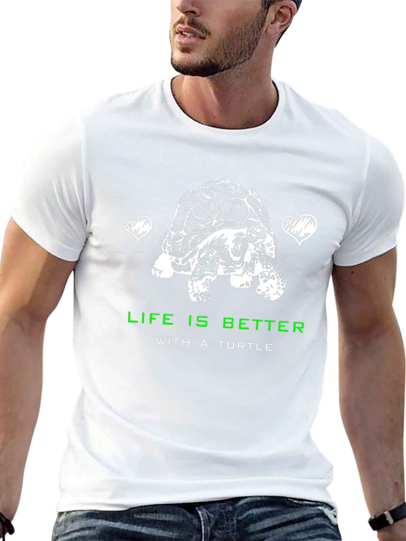 Life is Better with a Turtle Graphic T-Shirt